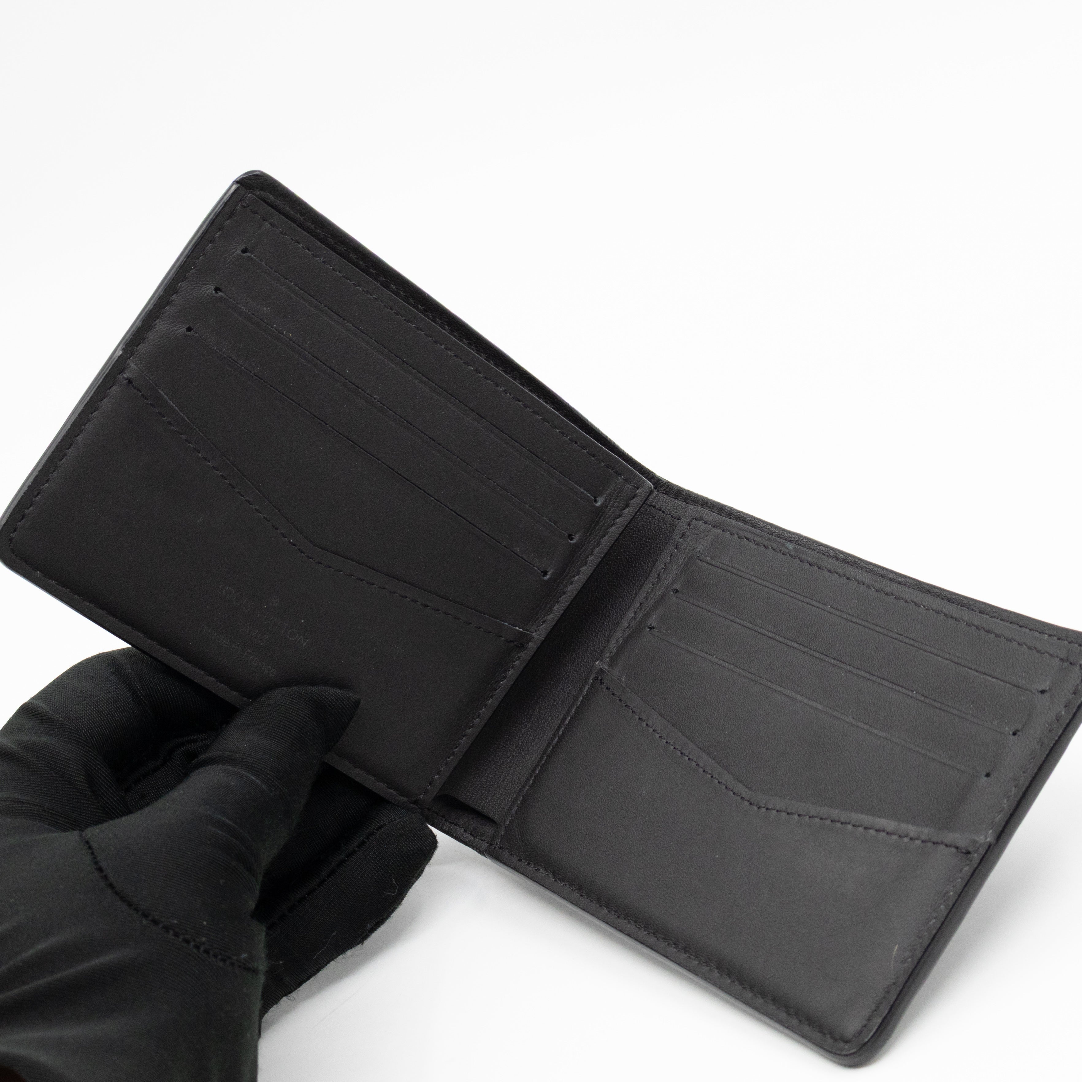 Slender Wallet Black Damier Inifini