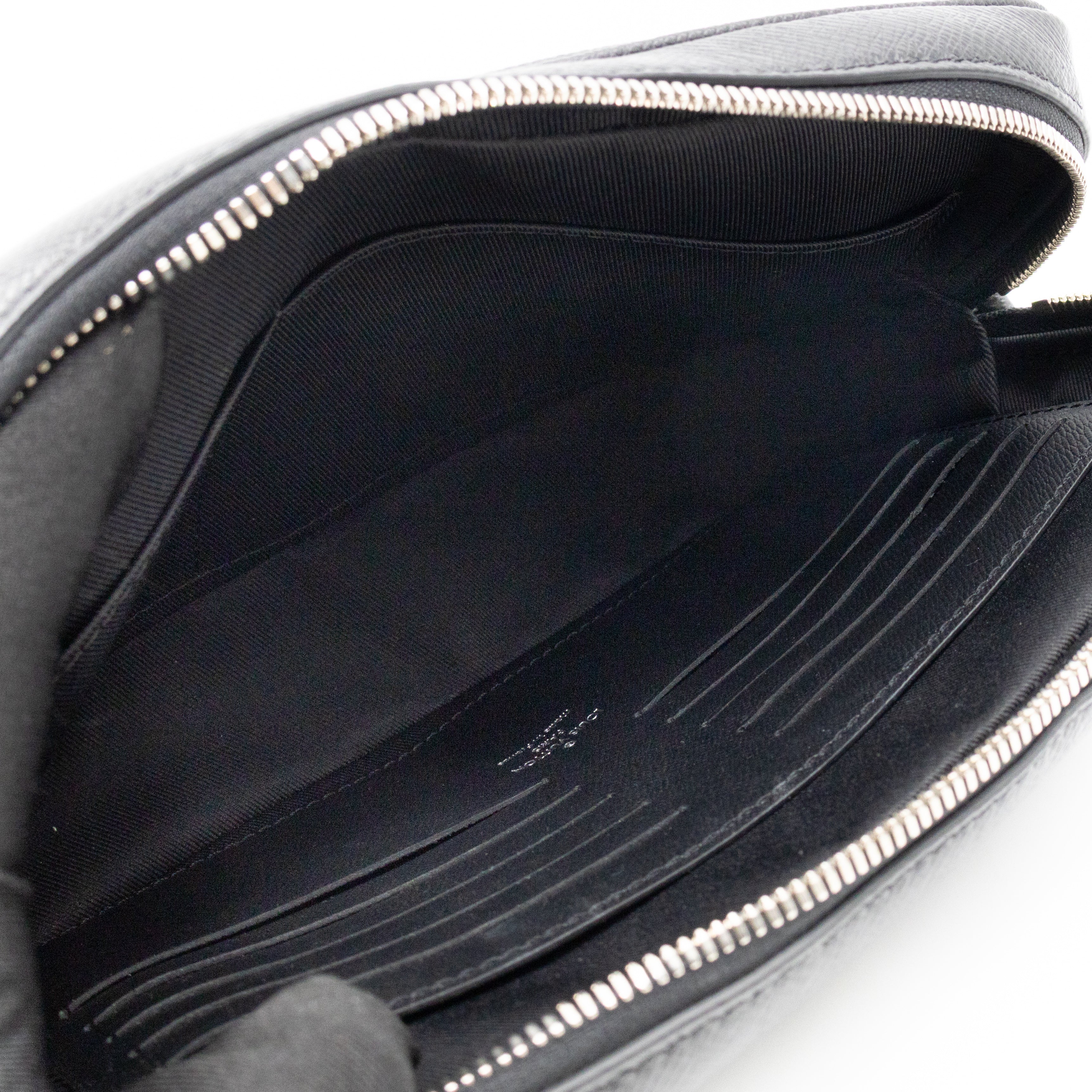 Pochette Kasai Clutch Black Leather