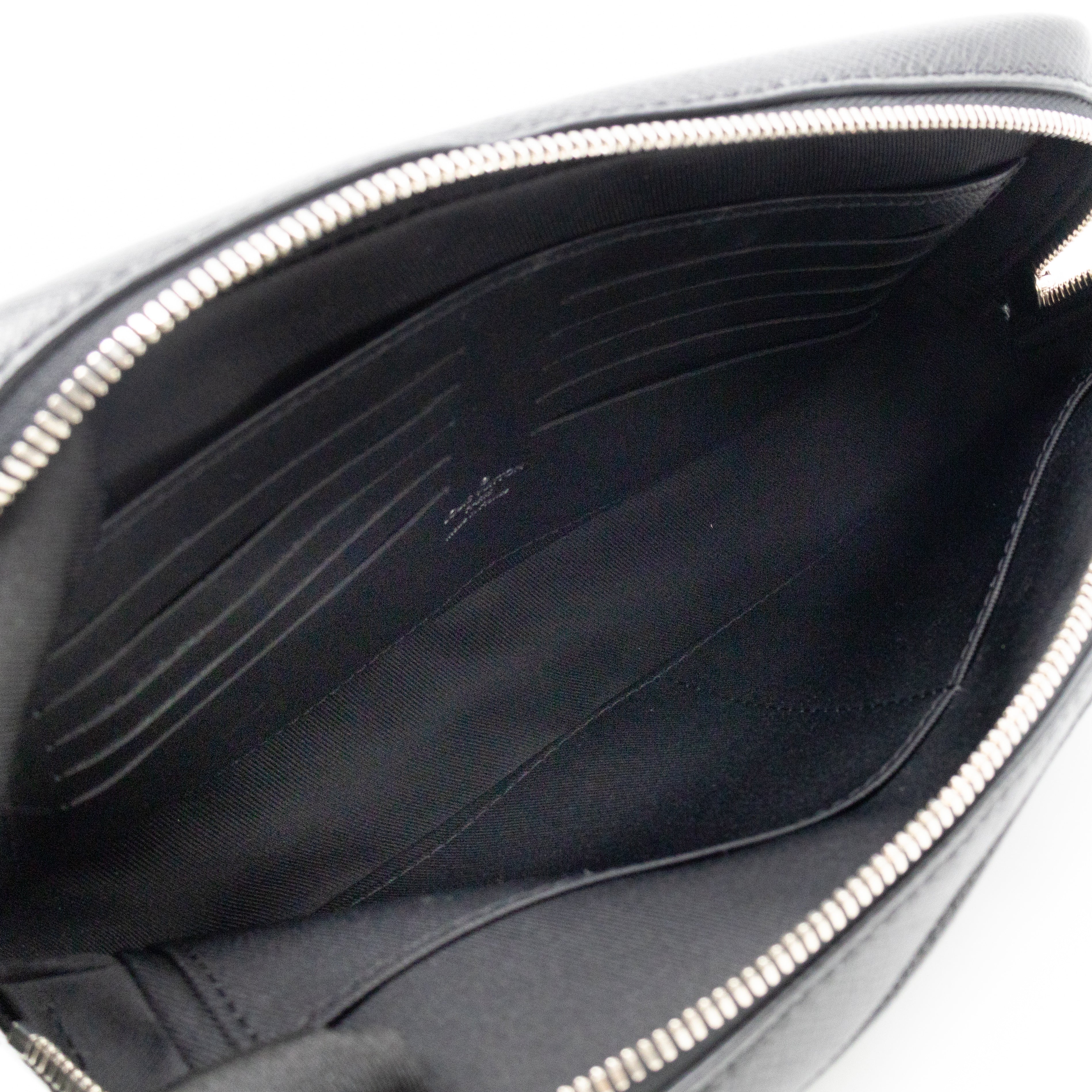 Pochette Kasai Clutch Black Leather
