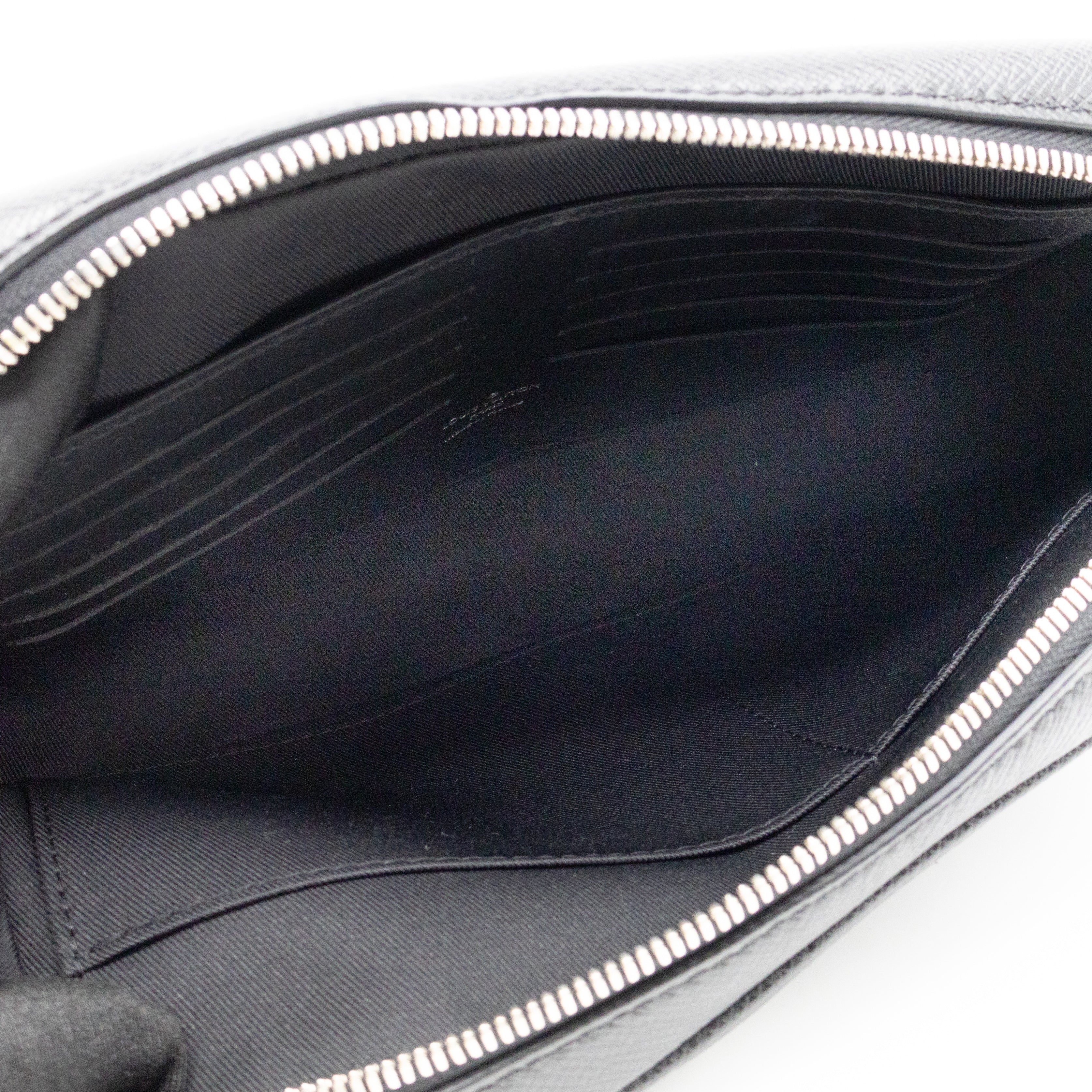 Pochette Kasai Clutch Black Leather