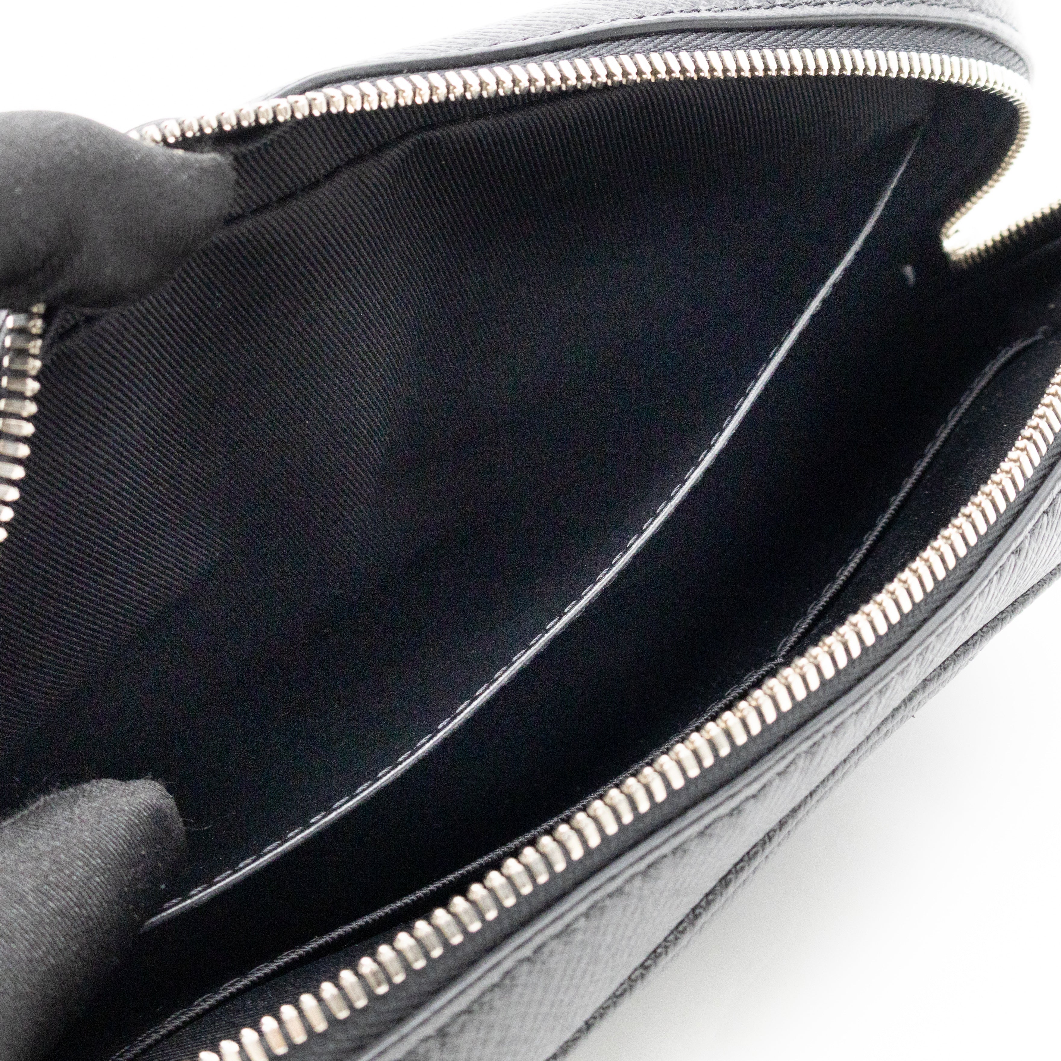 Pochette Kasai Clutch Black Leather