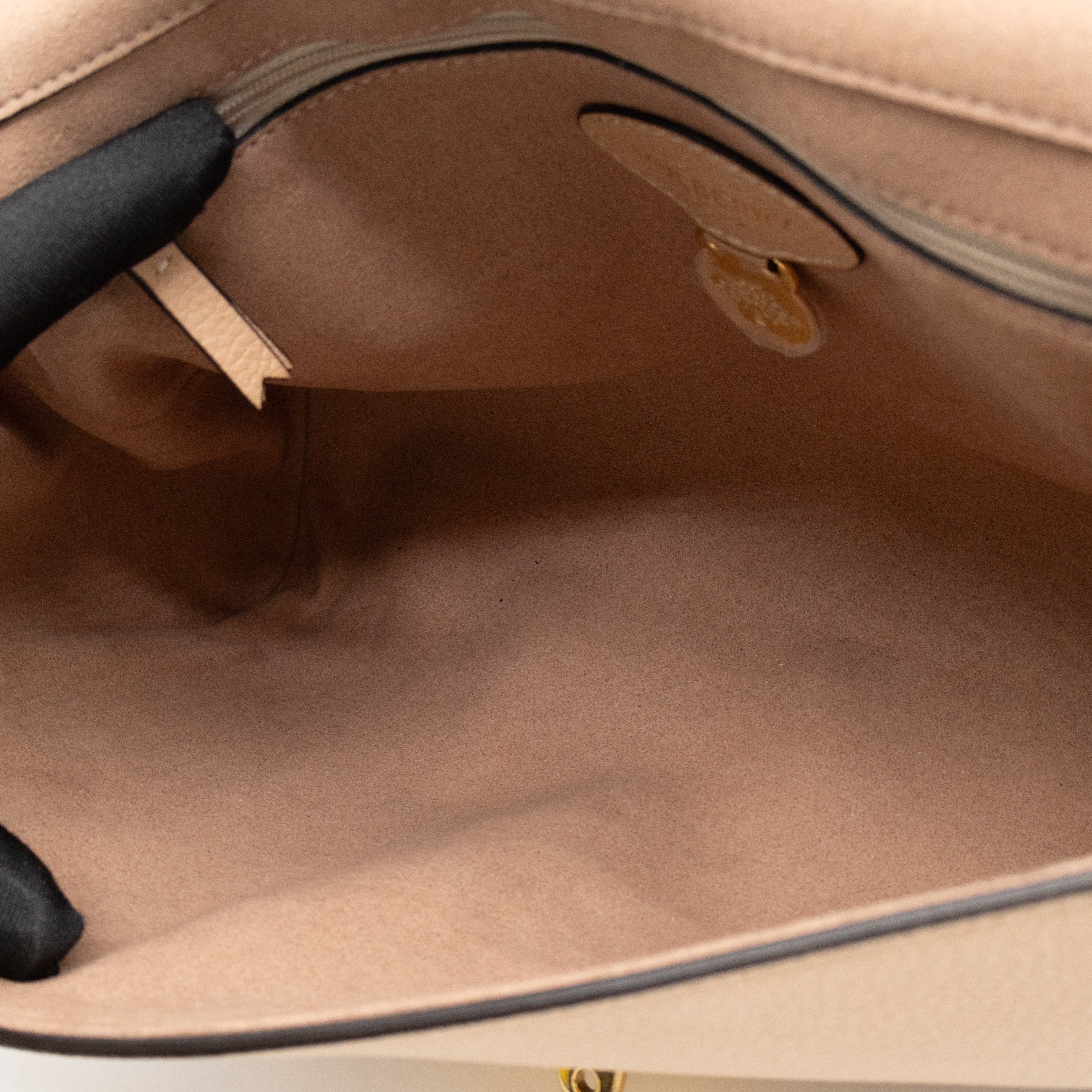 Lily Medium Beige Leather Gold