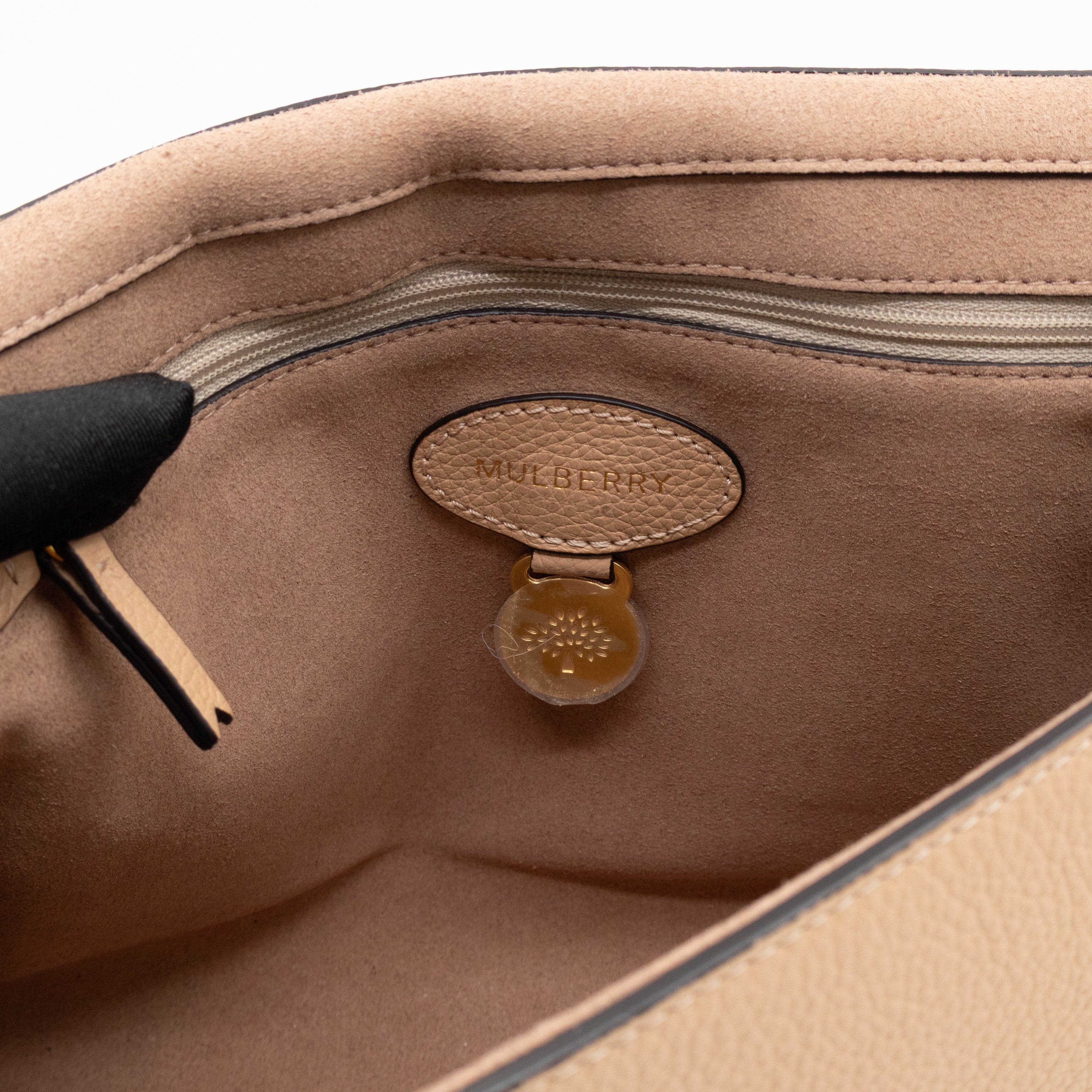 Lily Medium Beige Leather Gold