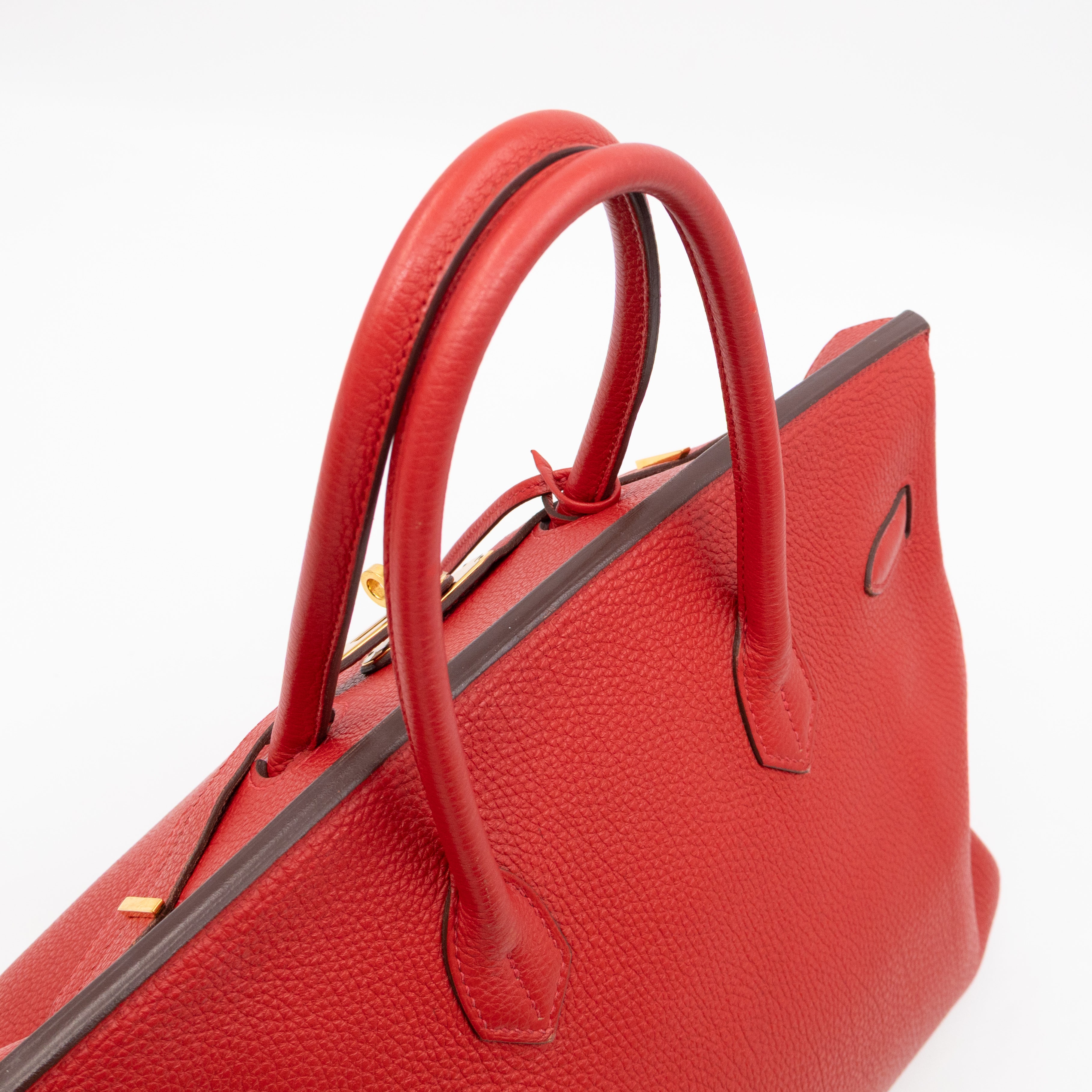 Birkin 35 Rouge Casaque Togo Leather
