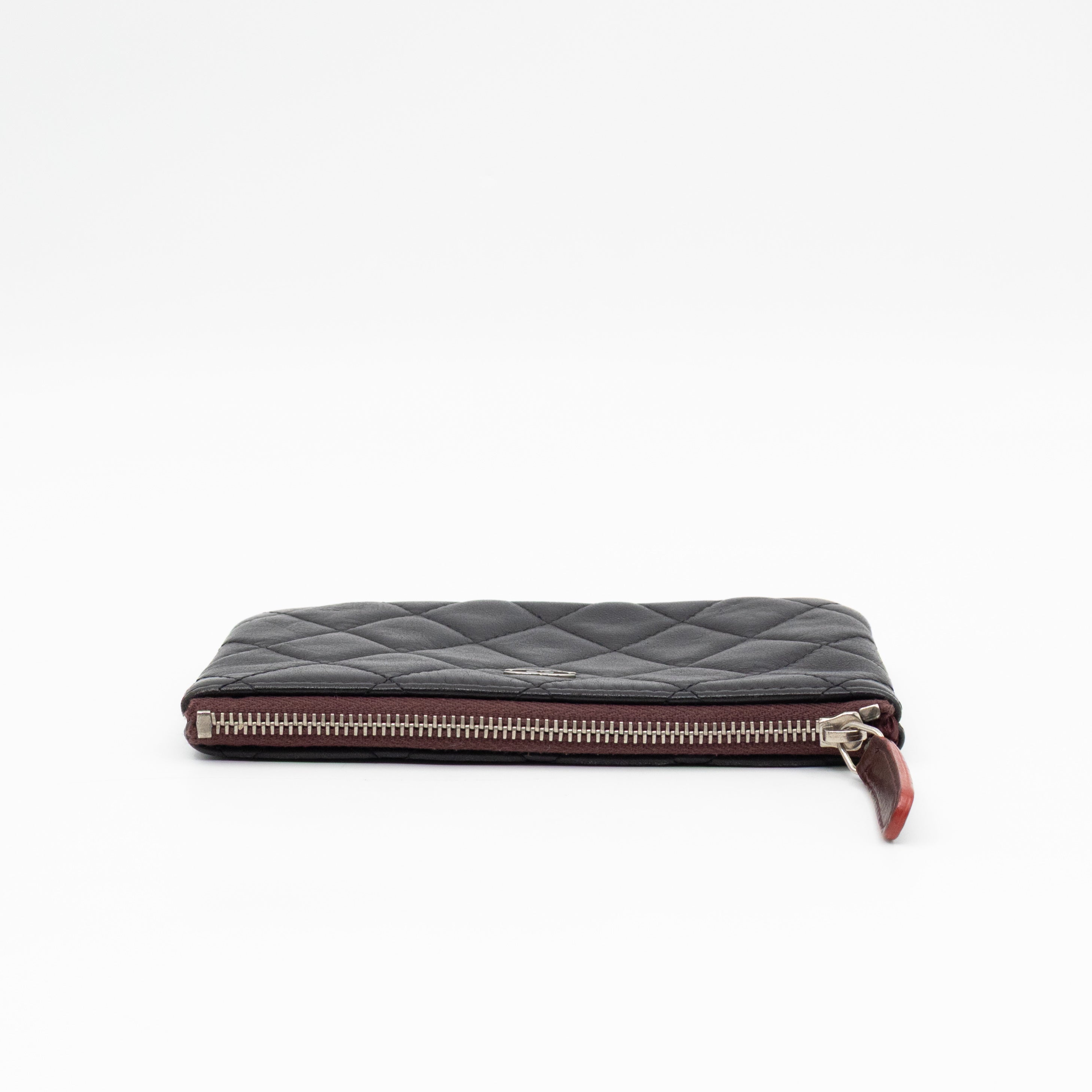 Mini O Case Pouch Black Leather