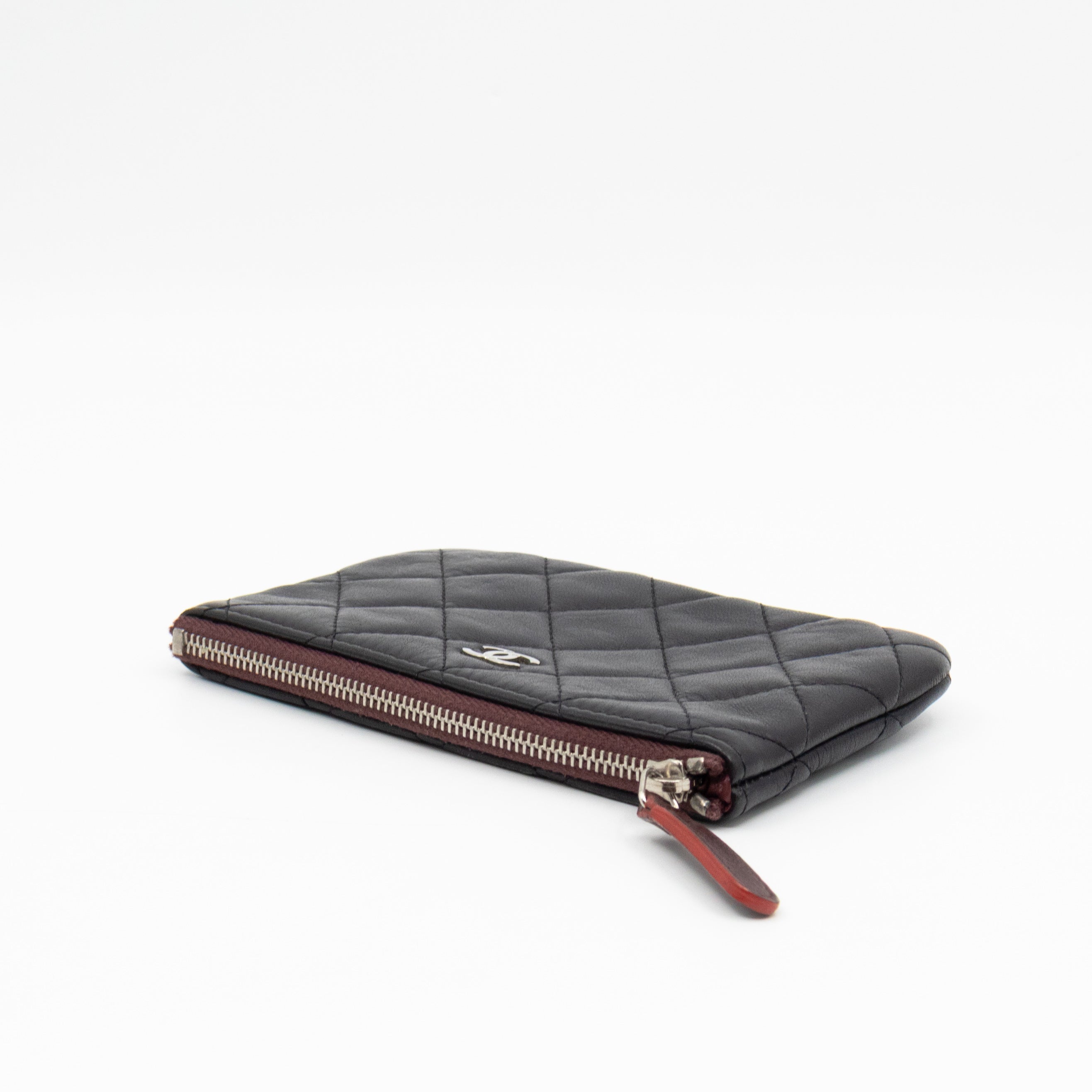 Mini O Case Pouch Black Leather