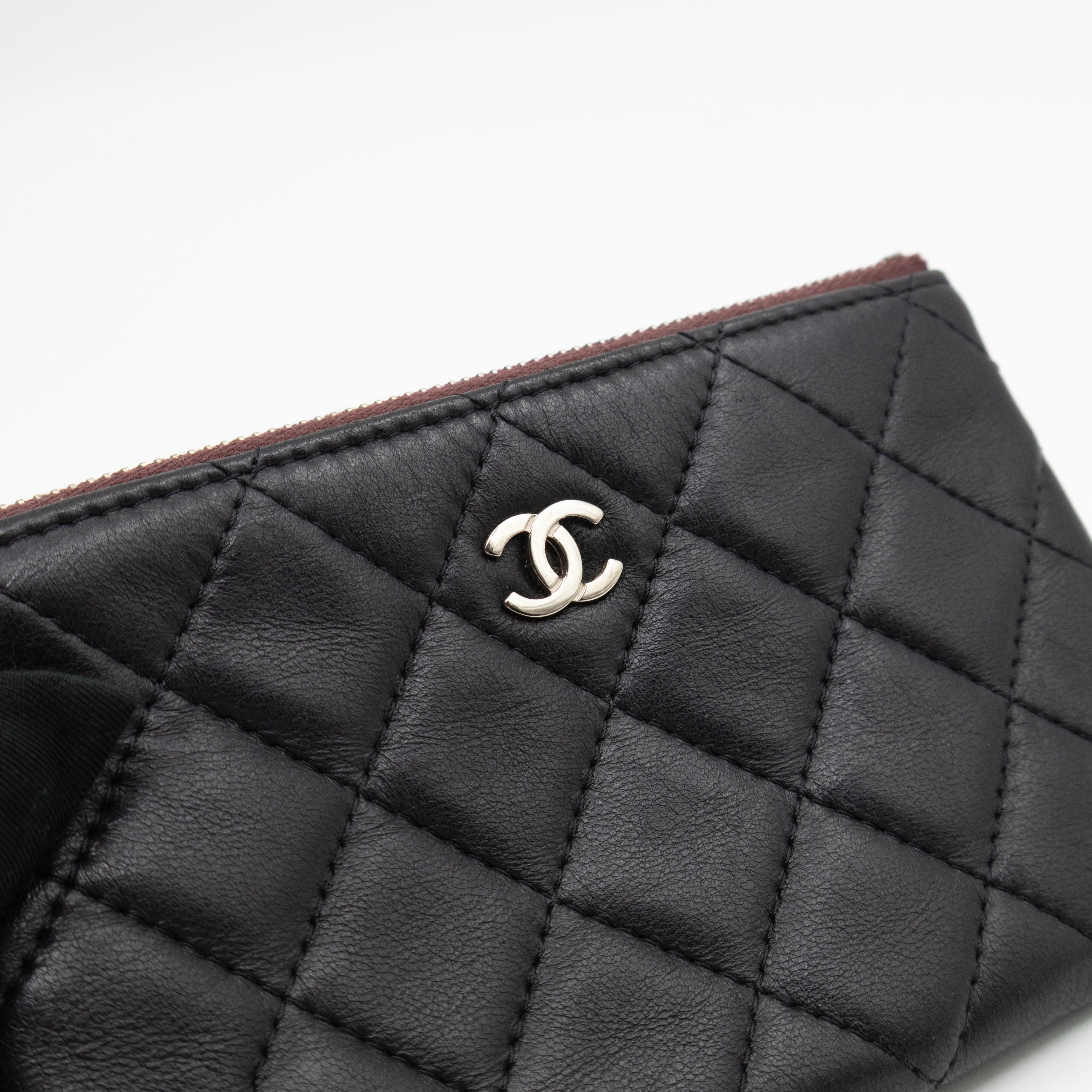Mini O Case Pouch Black Leather