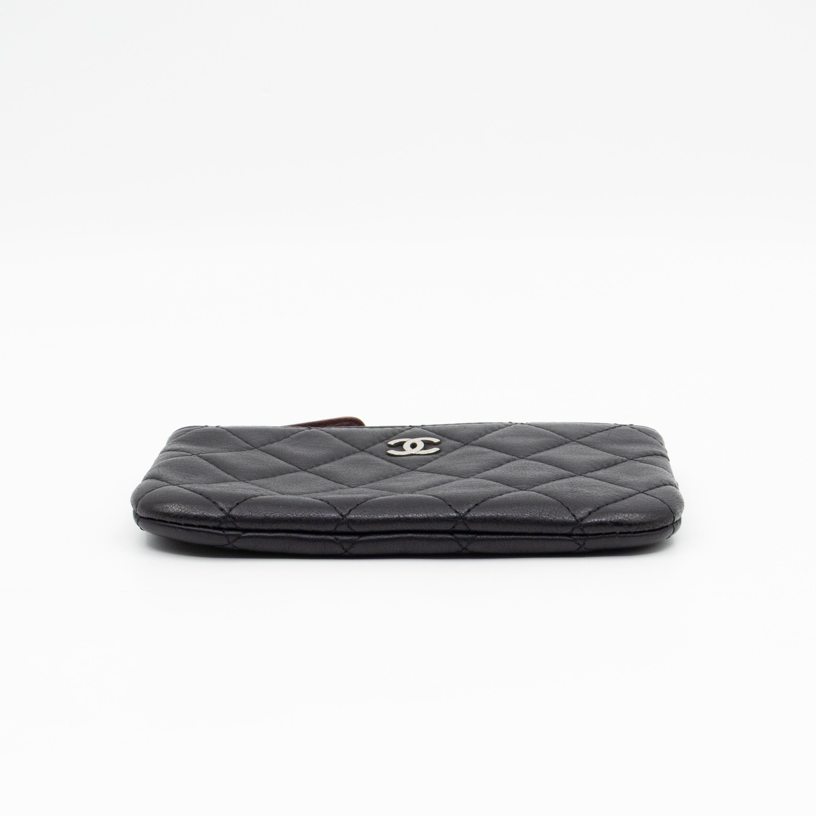 Mini O Case Pouch Black Leather