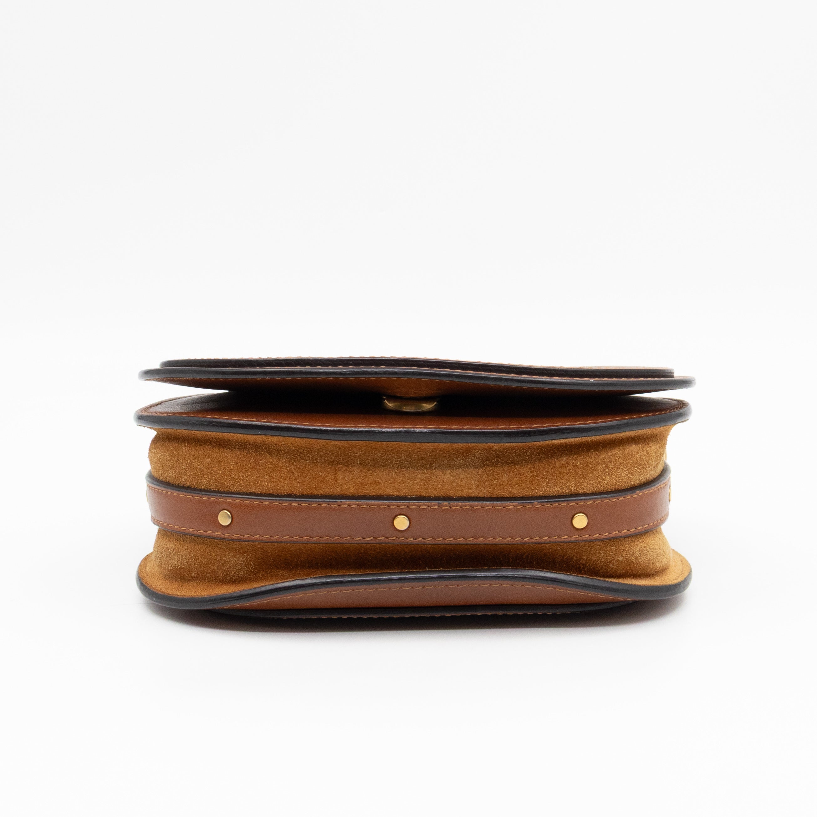 Small Nile Bracelet Bag Brown Leather