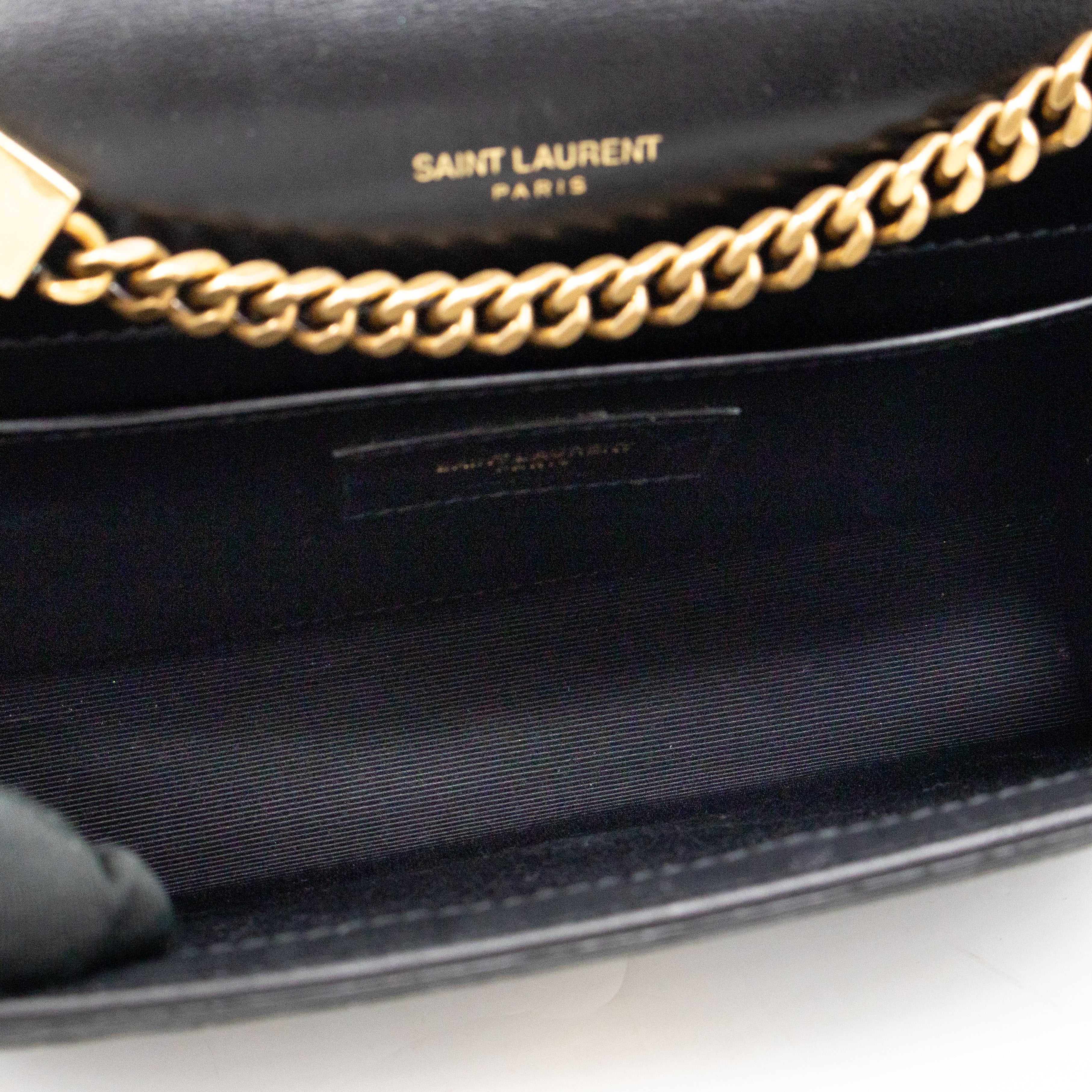 Kate Small Black Croc Embossed Nubuck Leather