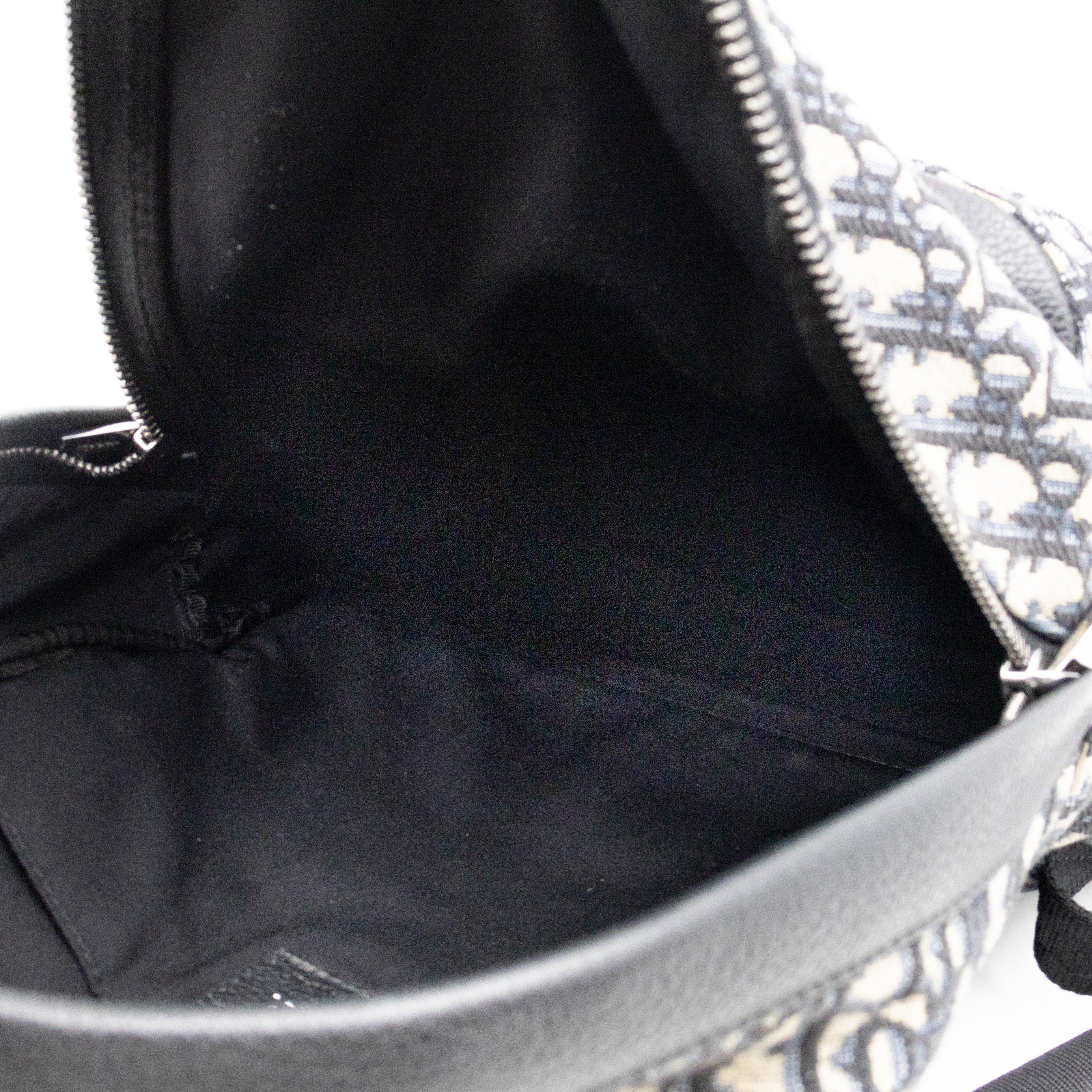 Small Rider Backpack Beige & Black Oblique Jacquard