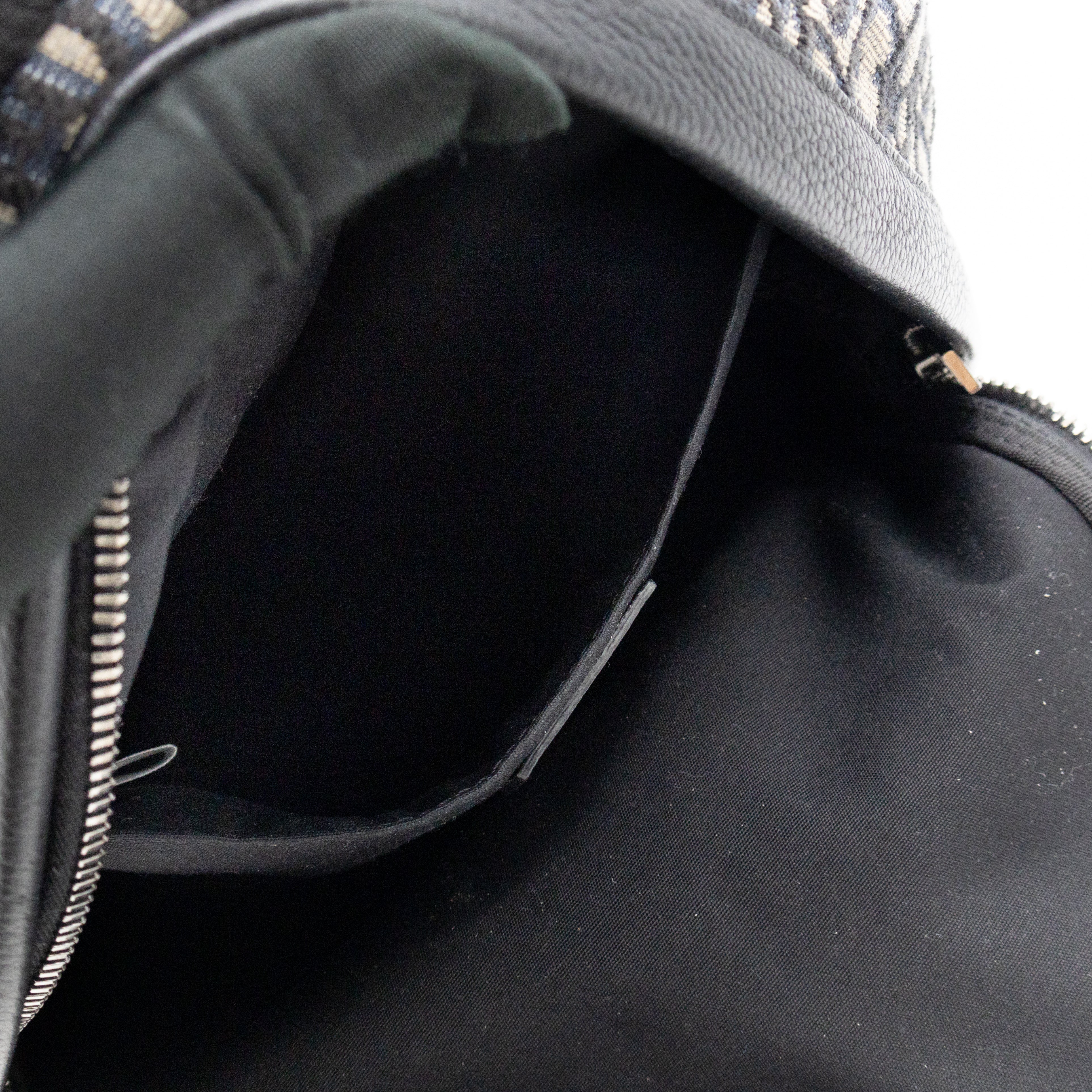 Small Rider Backpack Beige & Black Oblique Jacquard