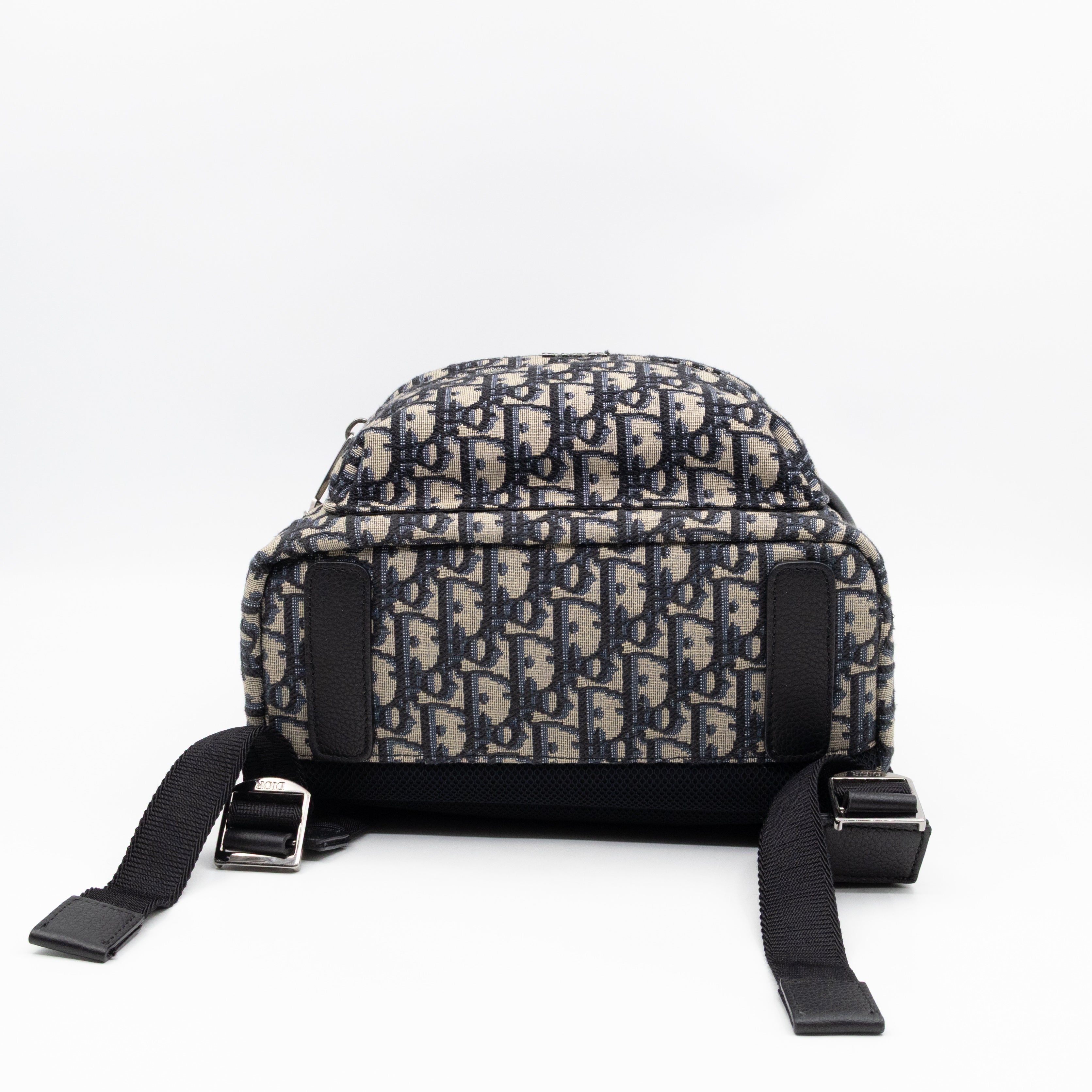Small Rider Backpack Beige & Black Oblique Jacquard
