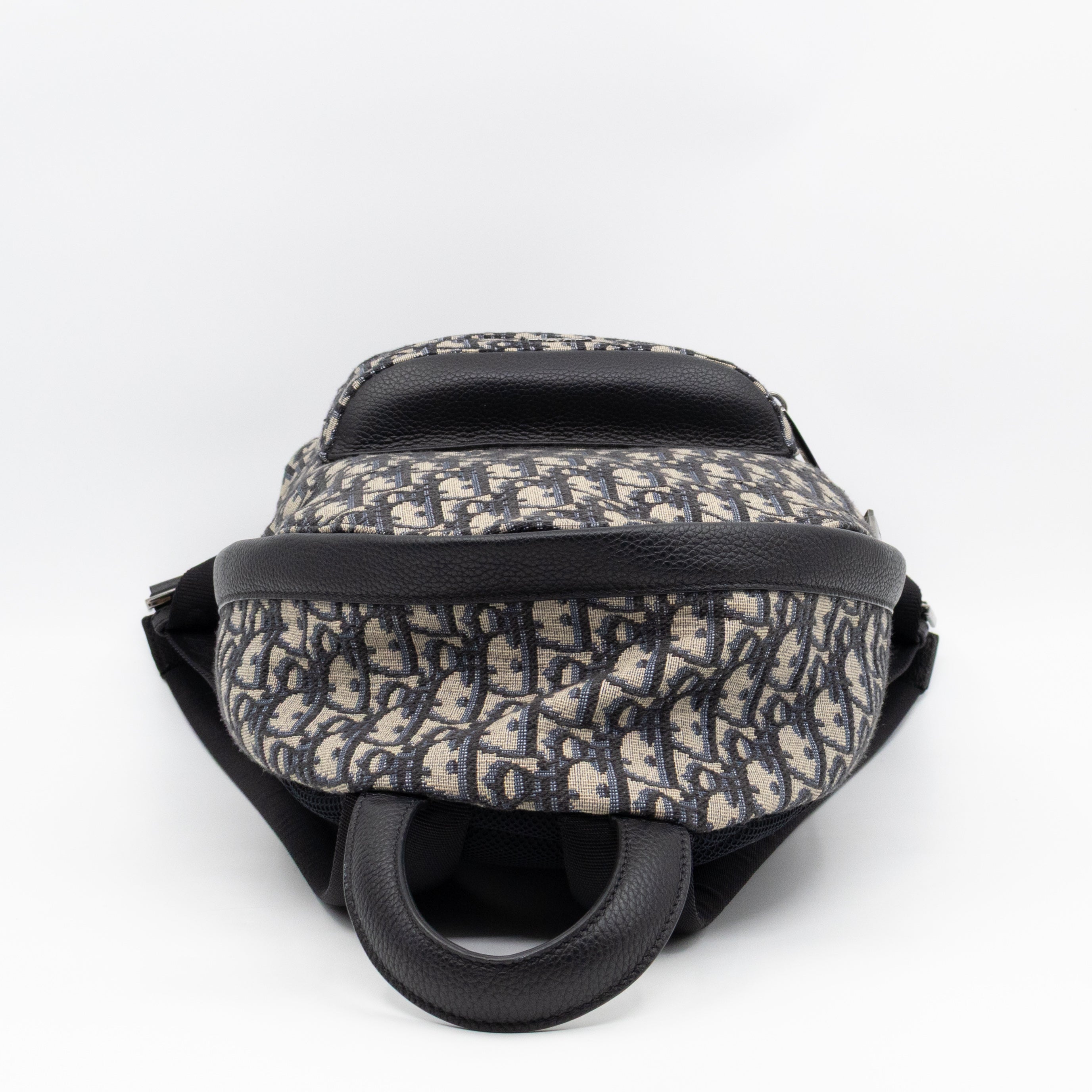 Small Rider Backpack Beige & Black Oblique Jacquard