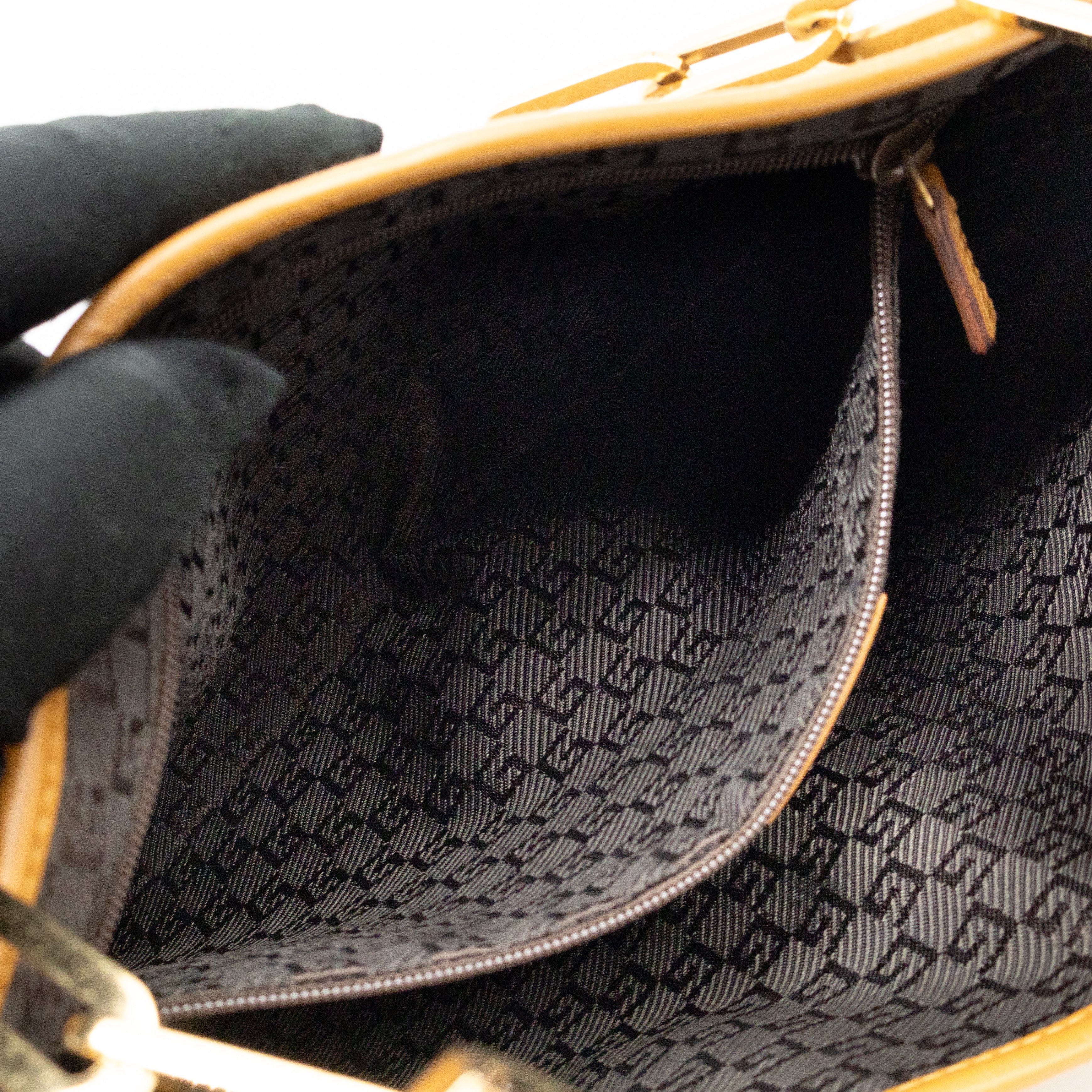 Jackie Chain Bag Beige Suede Leather