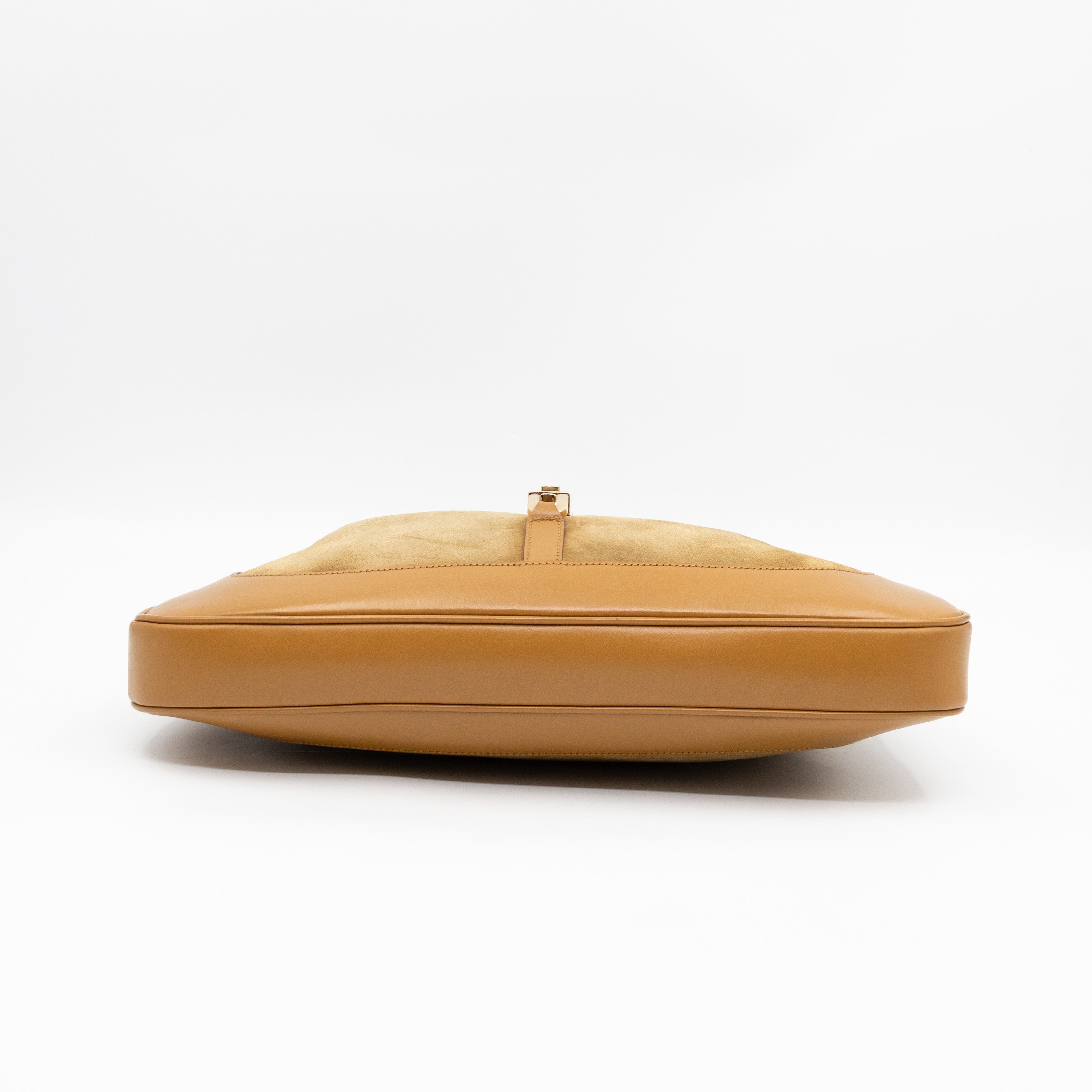 Jackie Chain Bag Beige Suede Leather