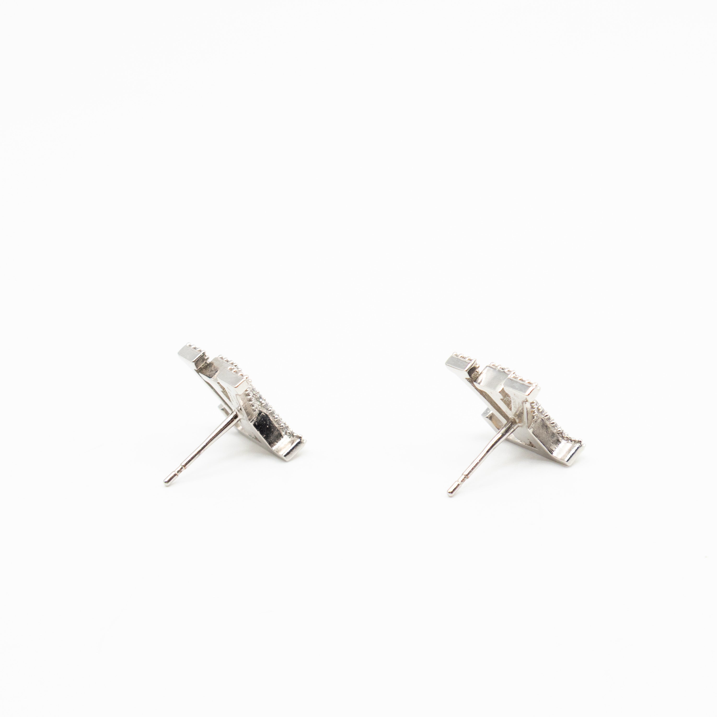 Iconic Crystal Earrings Silver