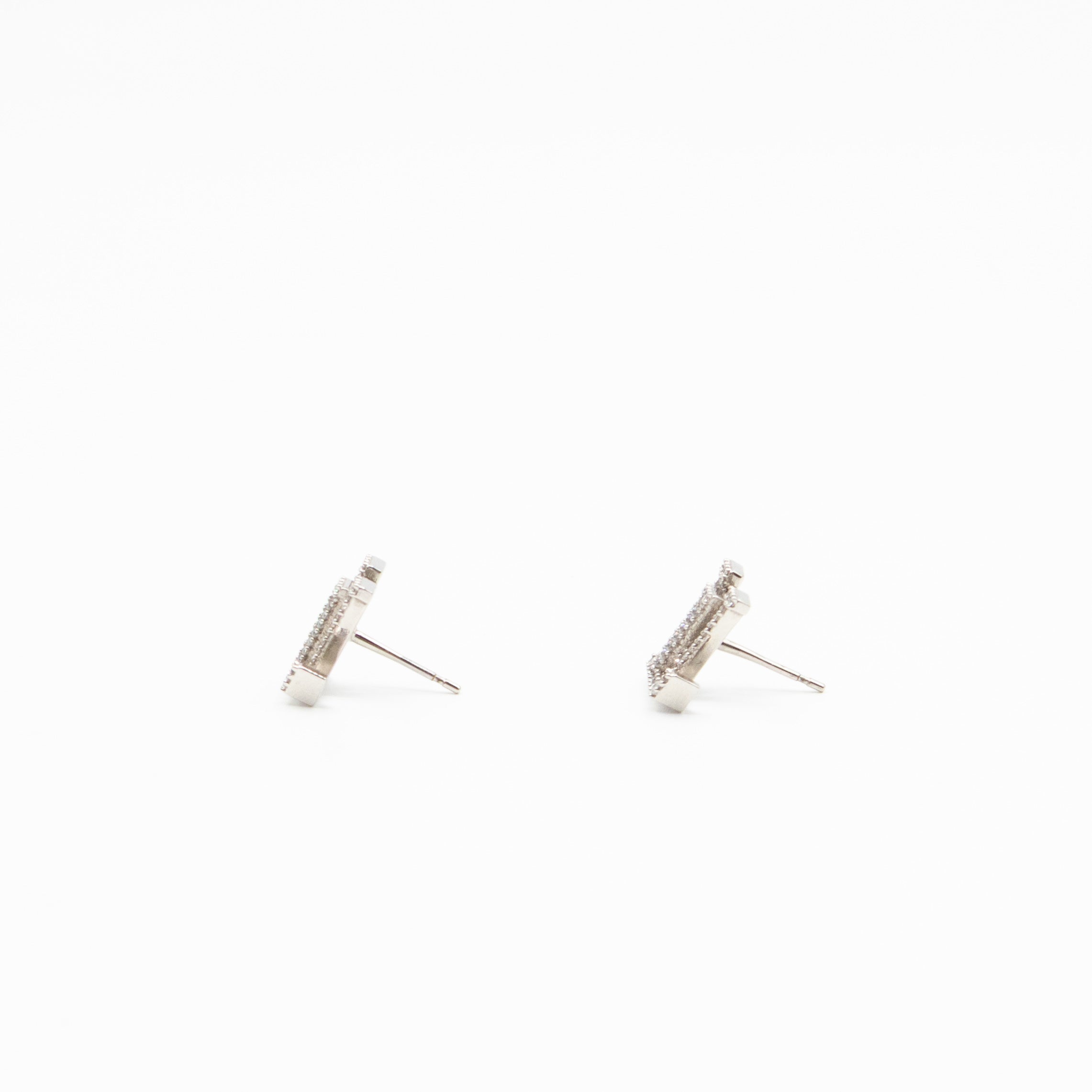 Iconic Crystal Earrings Silver