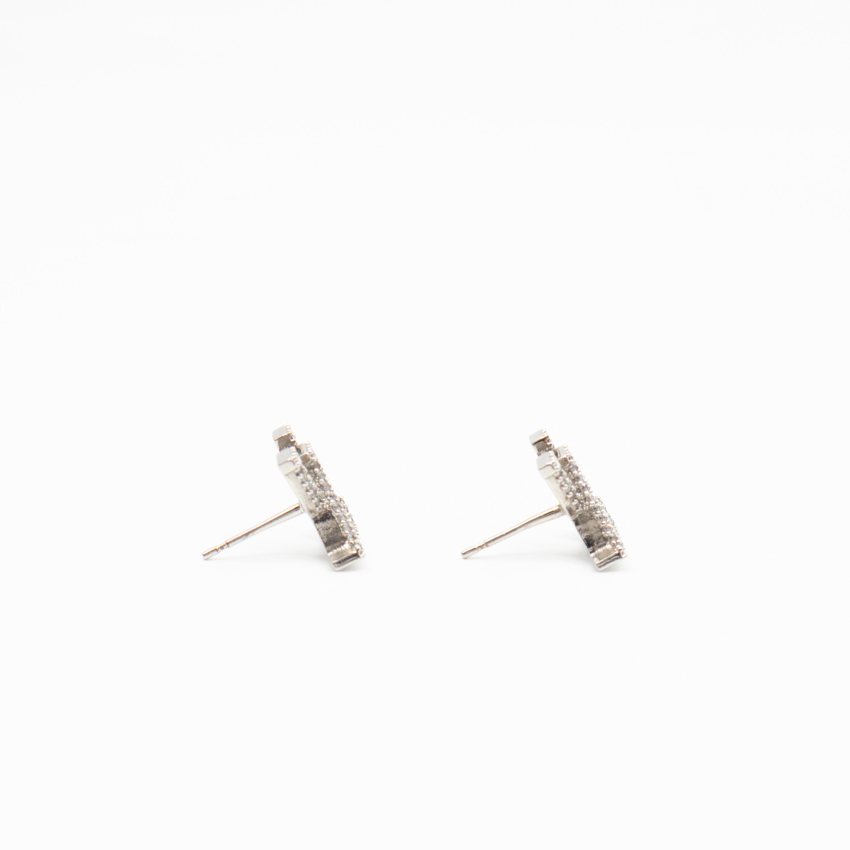 Iconic Crystal Earrings Silver