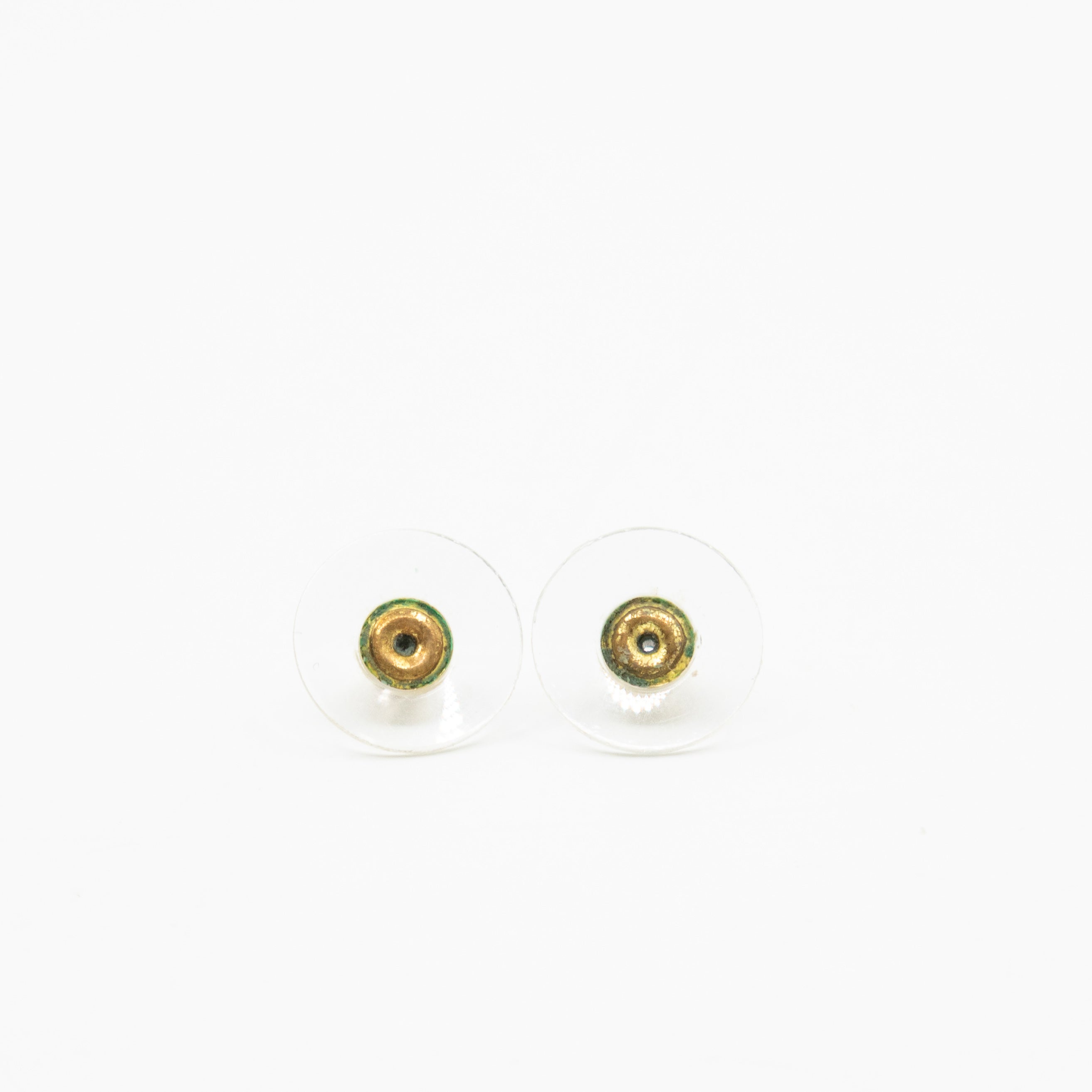 CC in Square Crystal Dangle Earrings Gold