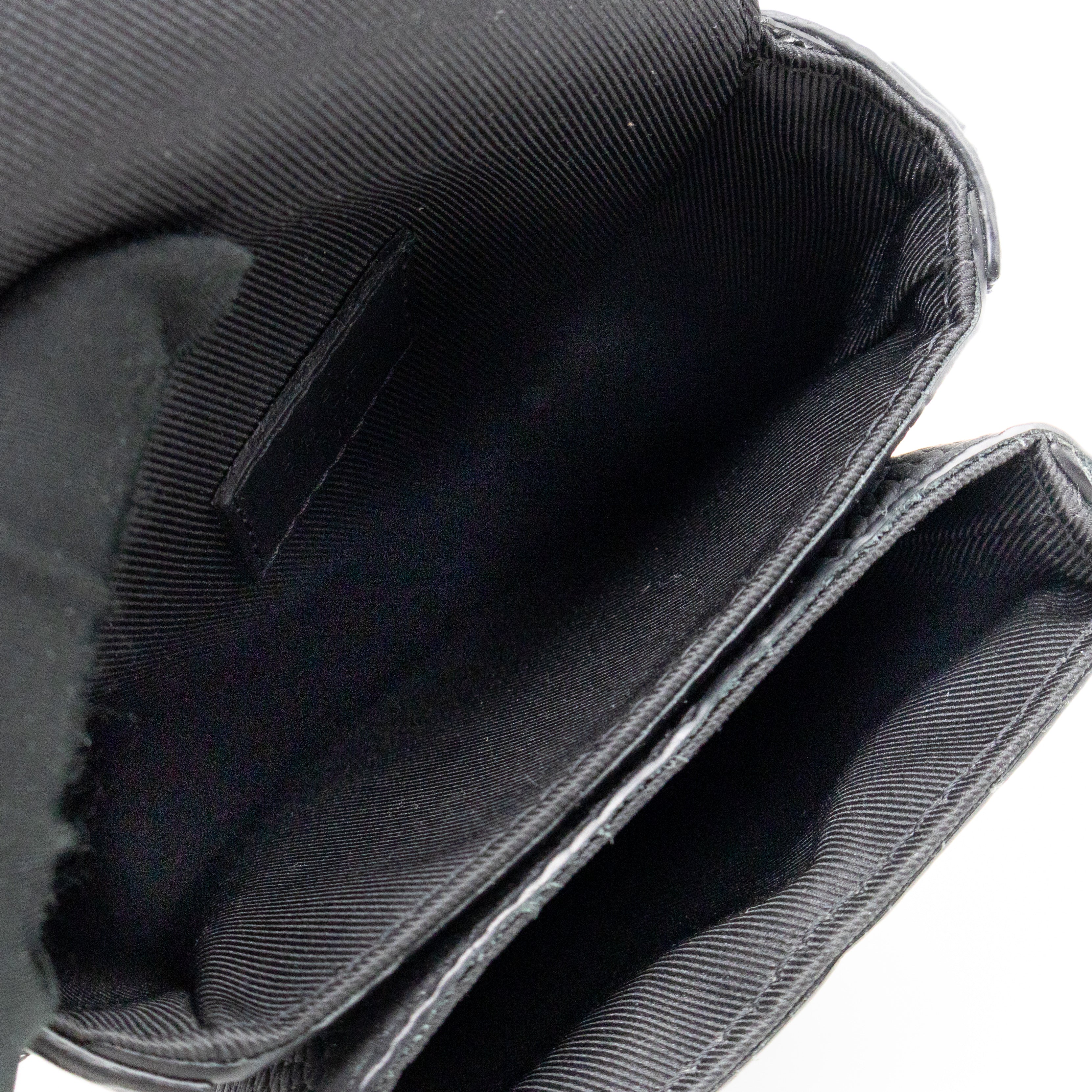 S-Lock Vertical Wallet Black Taurillon Monogram Leather
