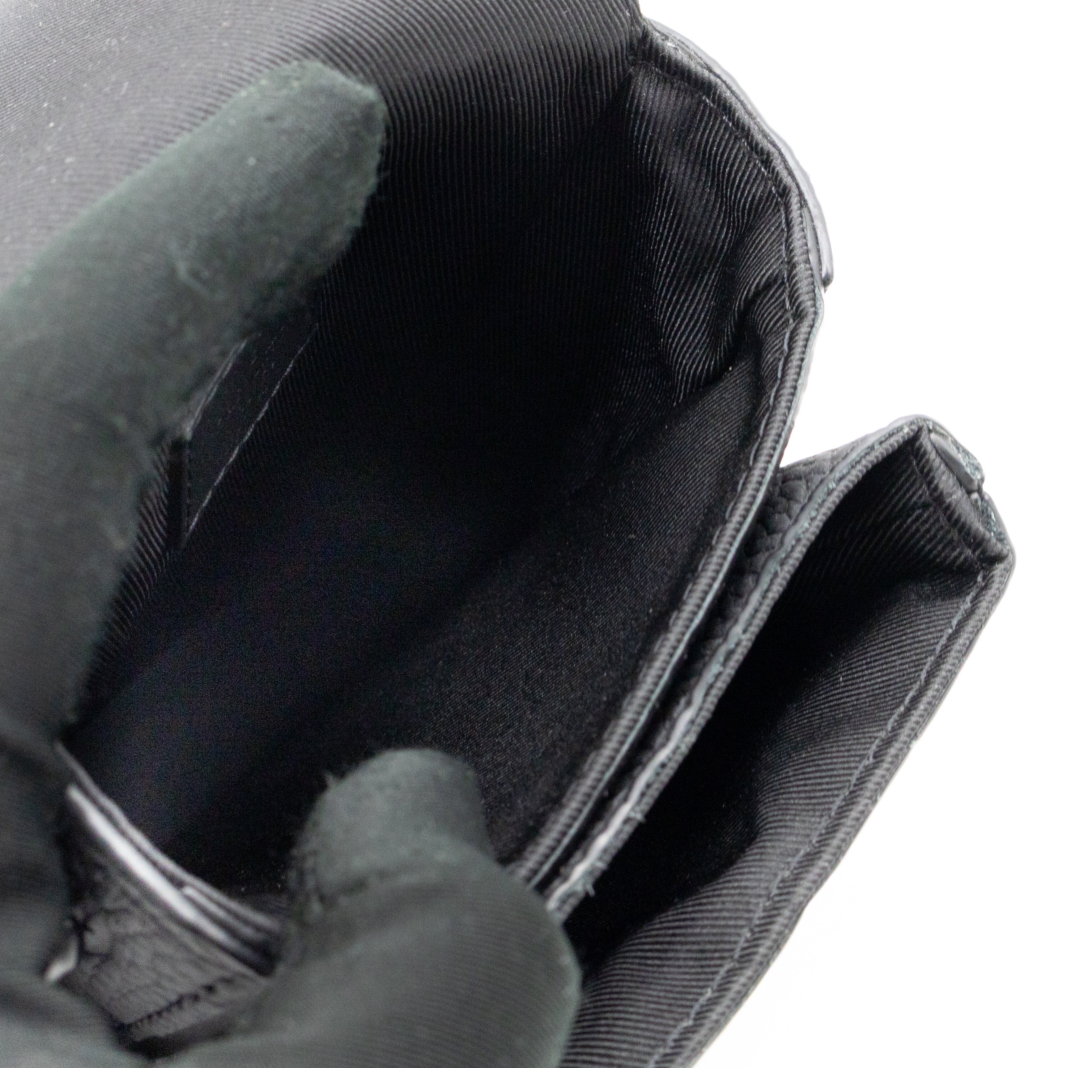 S-Lock Vertical Wallet Black Taurillon Monogram Leather
