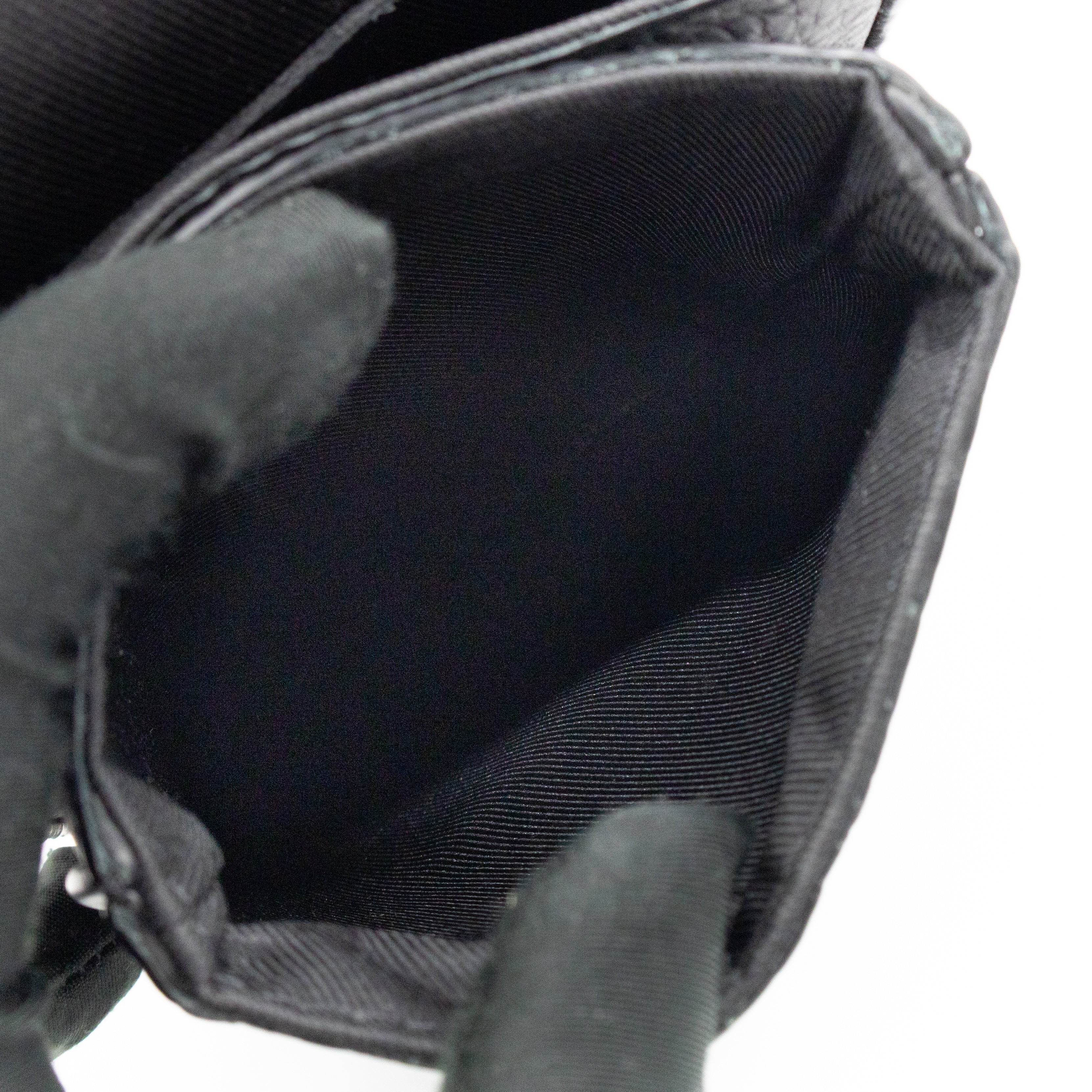 S-Lock Vertical Wallet Black Taurillon Monogram Leather