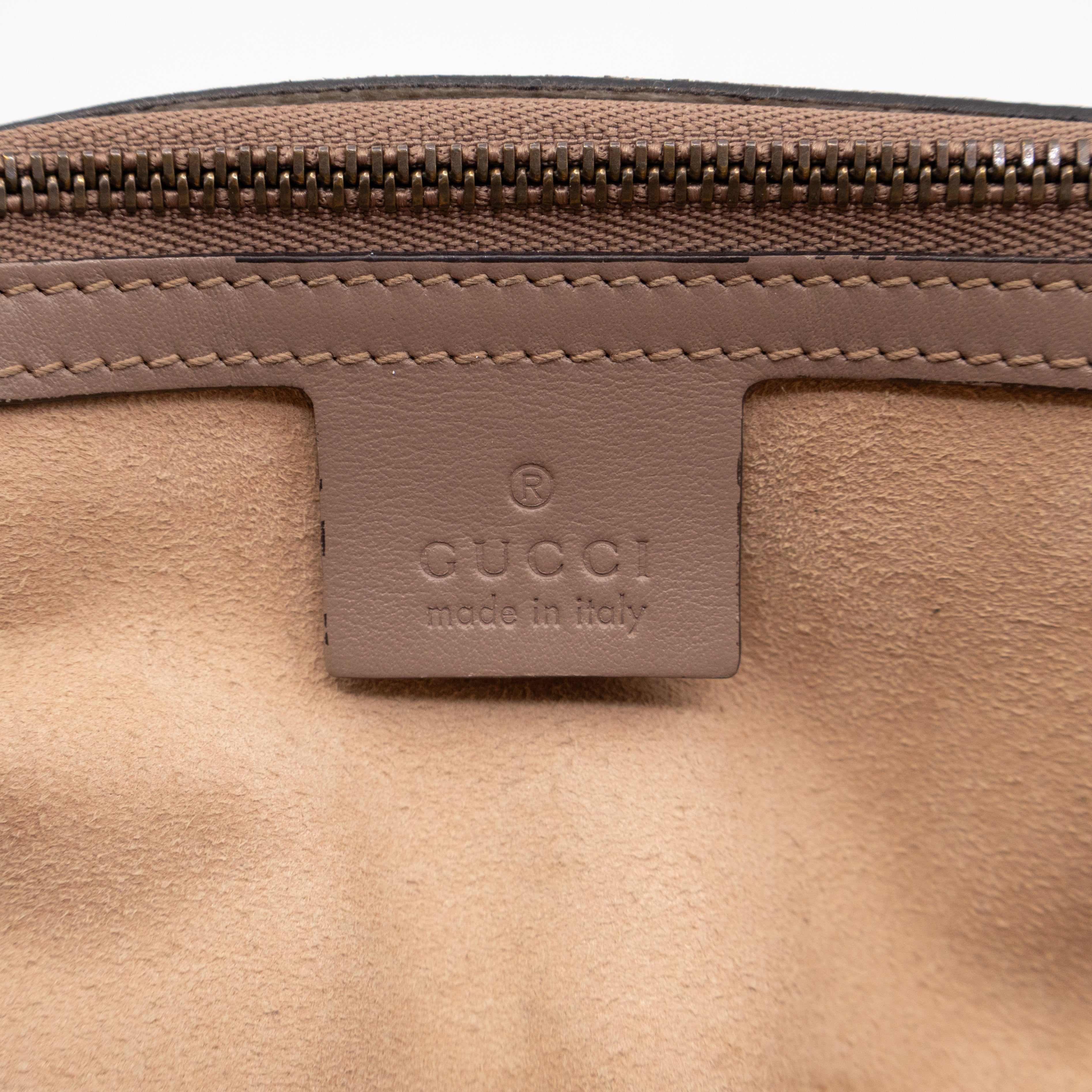 GG Marmont Large Flap Shoulder Bag Beige Leather