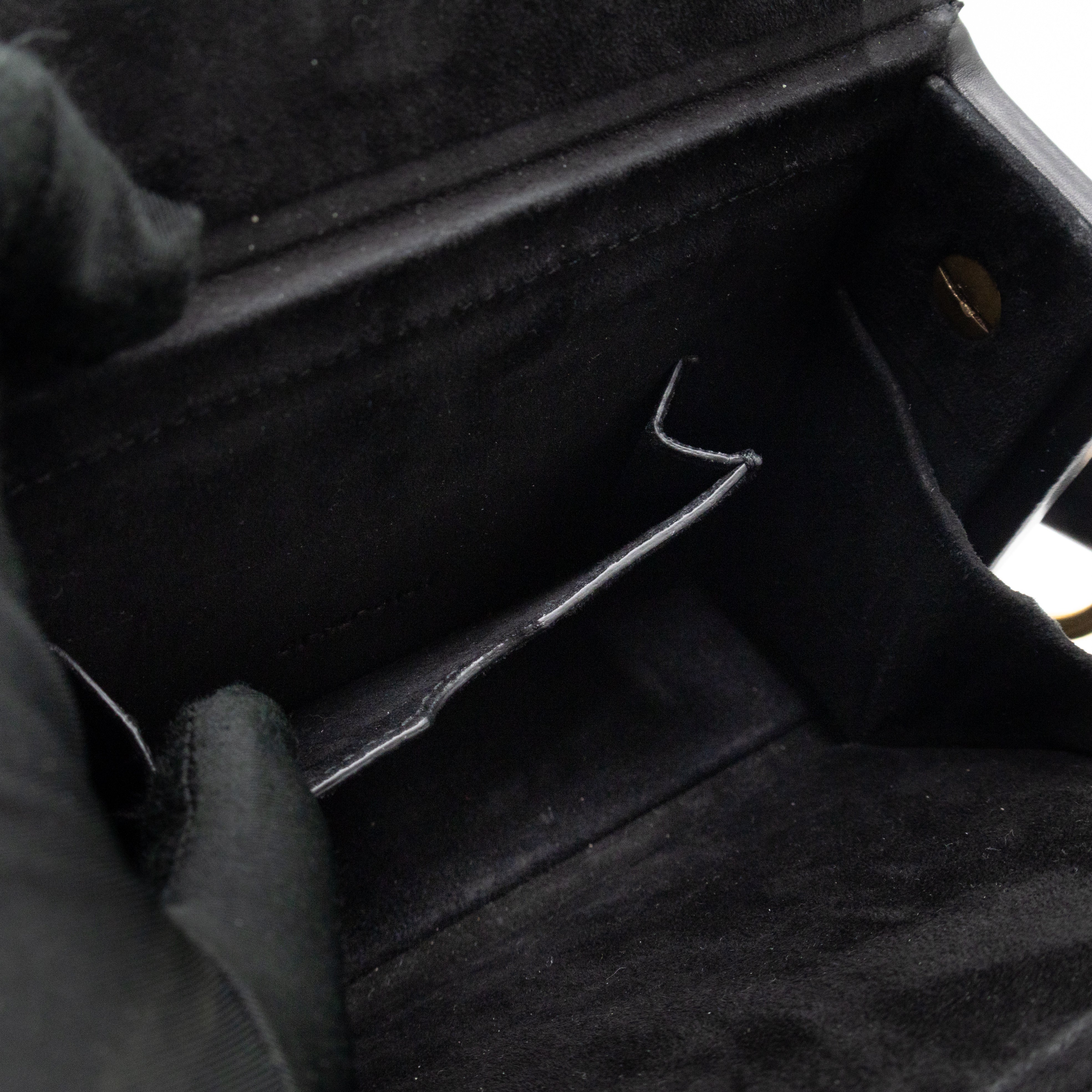 Dioraddict Lockbox Bag Small Black Leather