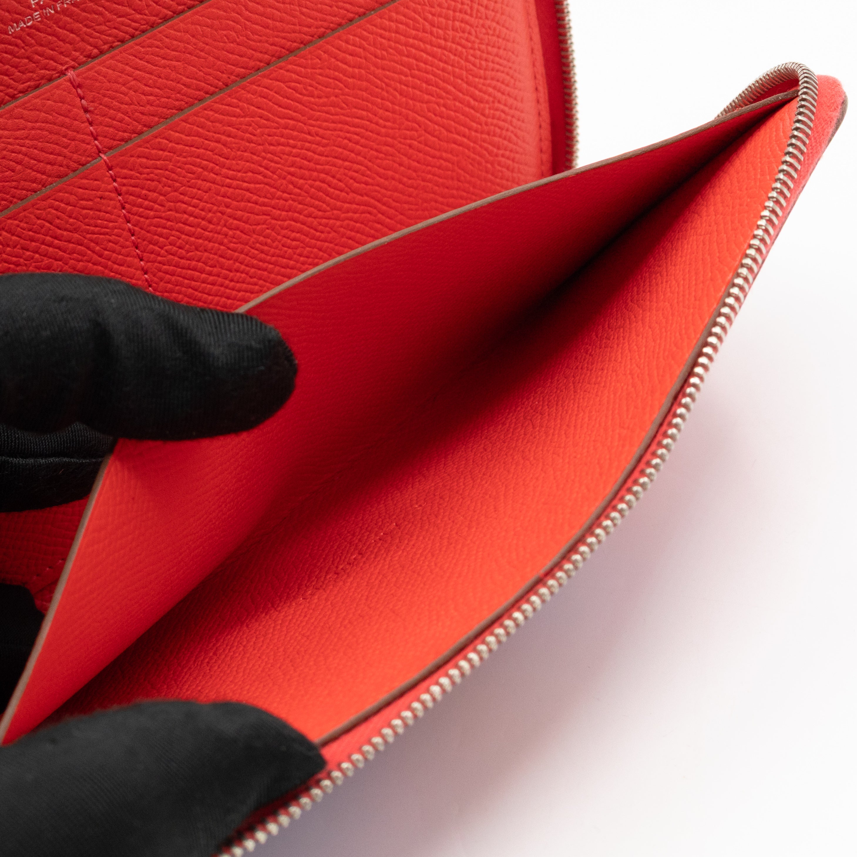 Soie-Cool Wallet Rose Jaipur Epsom Leather & Silk