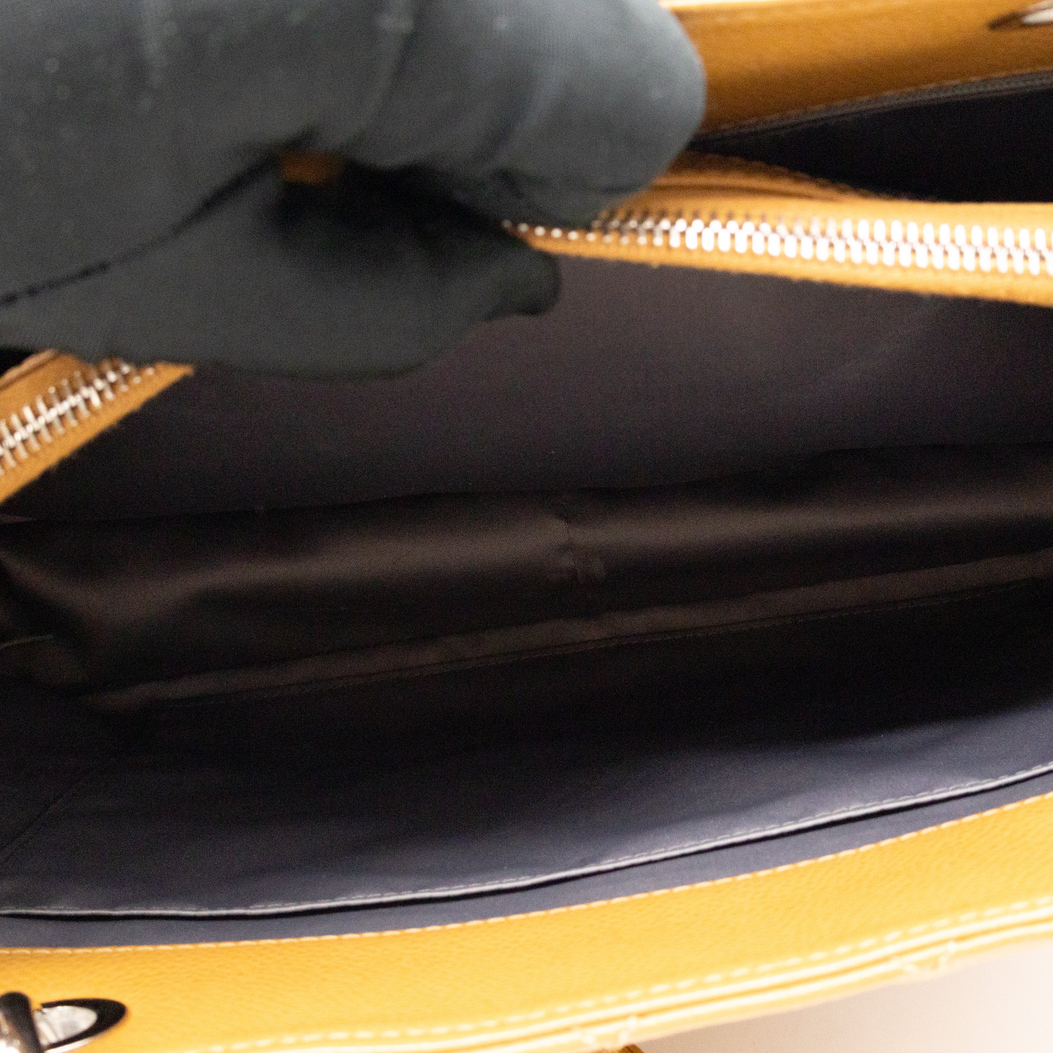 GST Grand Shopping Tote Dark Beige Caviar Silver