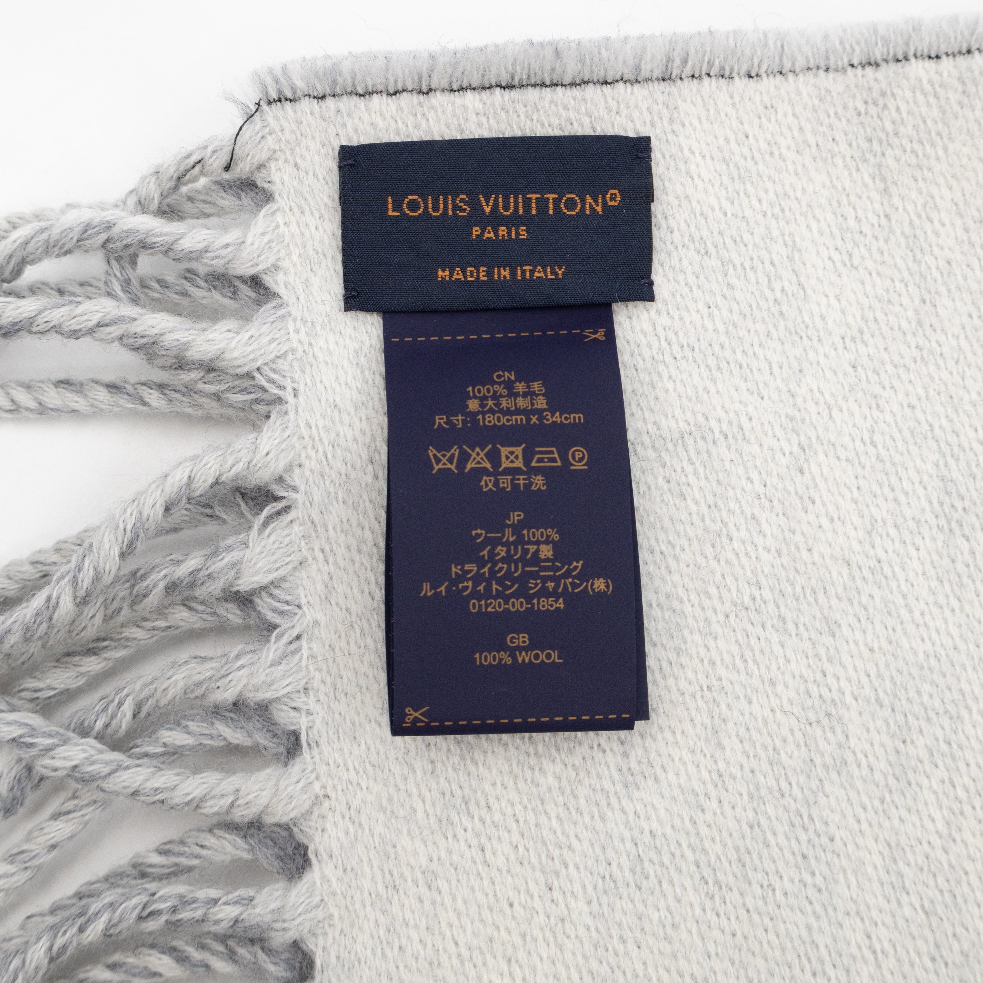All About Monogram Scarf Gris Clair