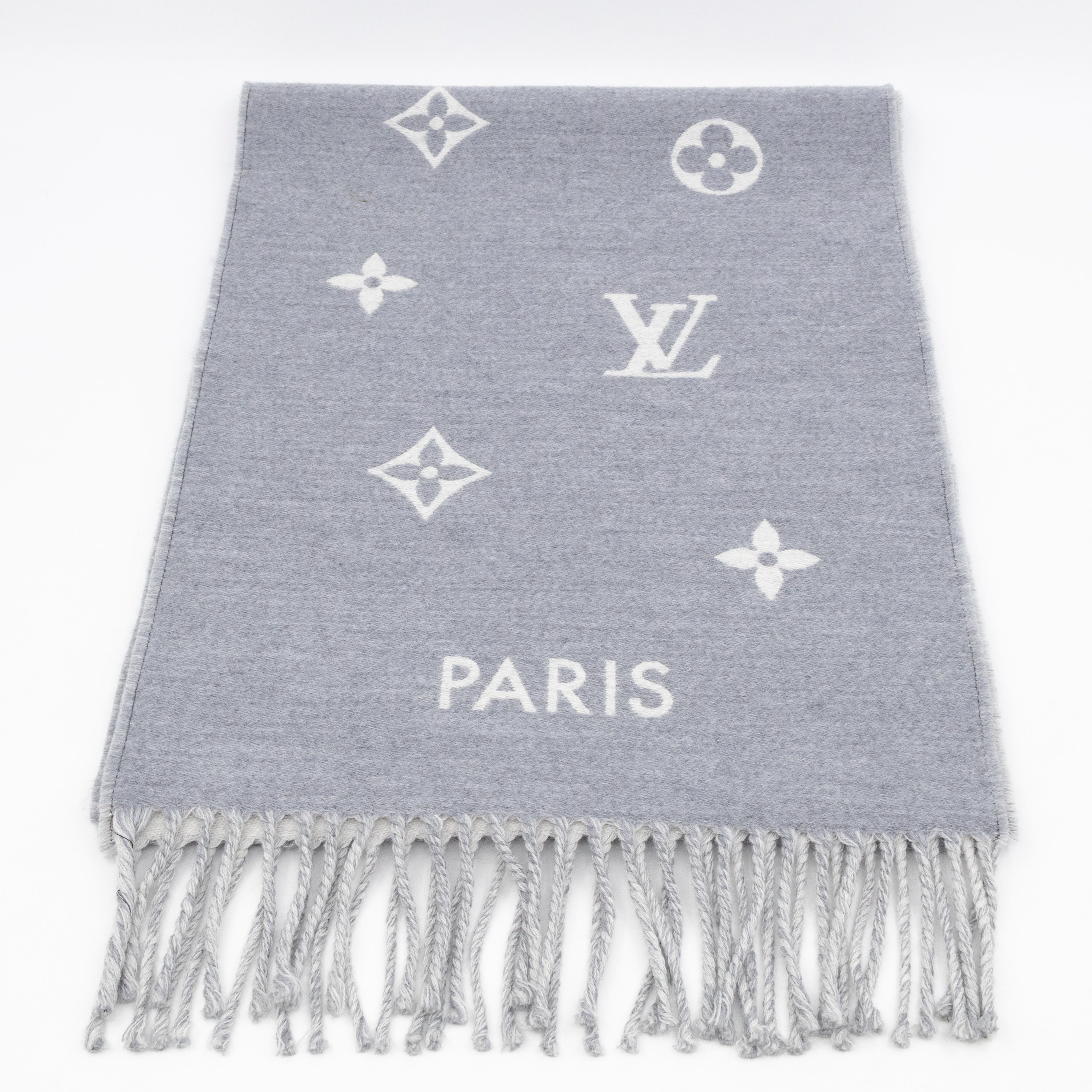 All About Monogram Scarf Gris Clair