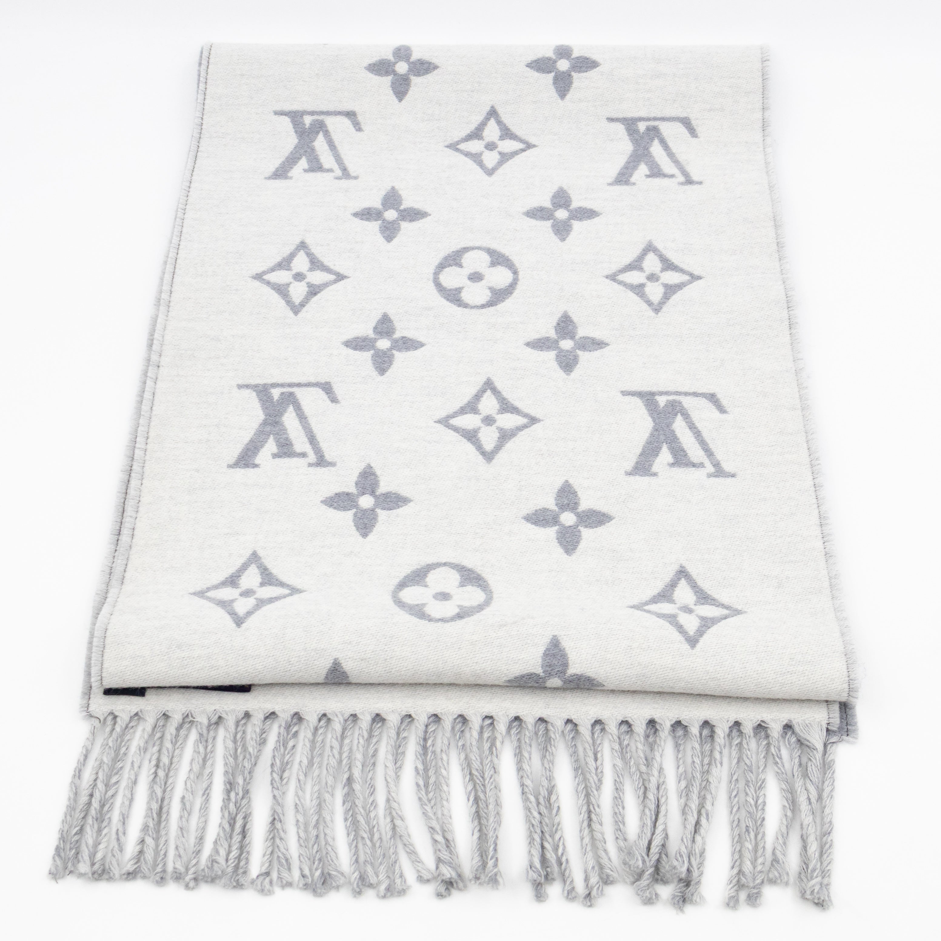 All About Monogram Scarf Gris Clair