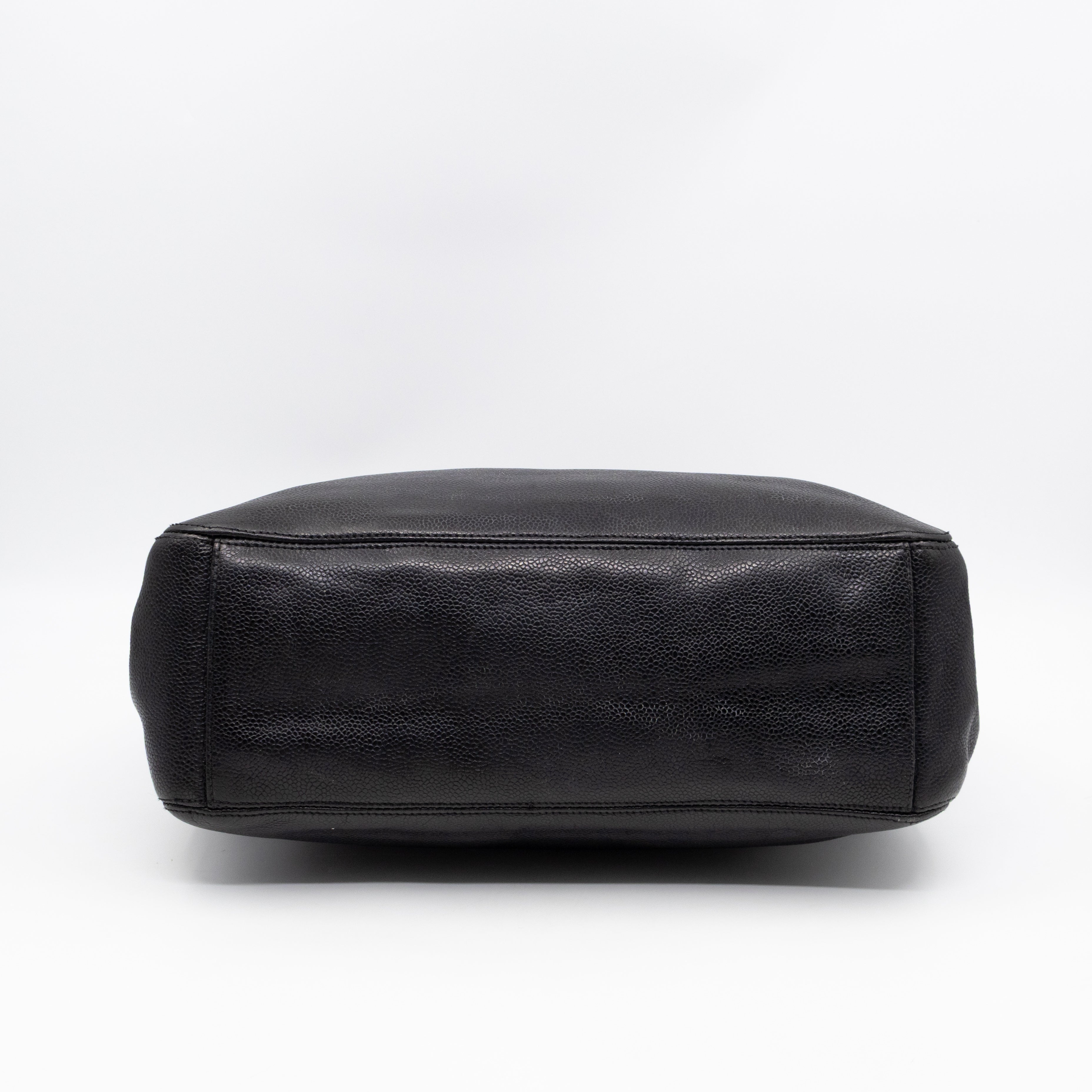 Vintage CC Flap Tote Black Caviar