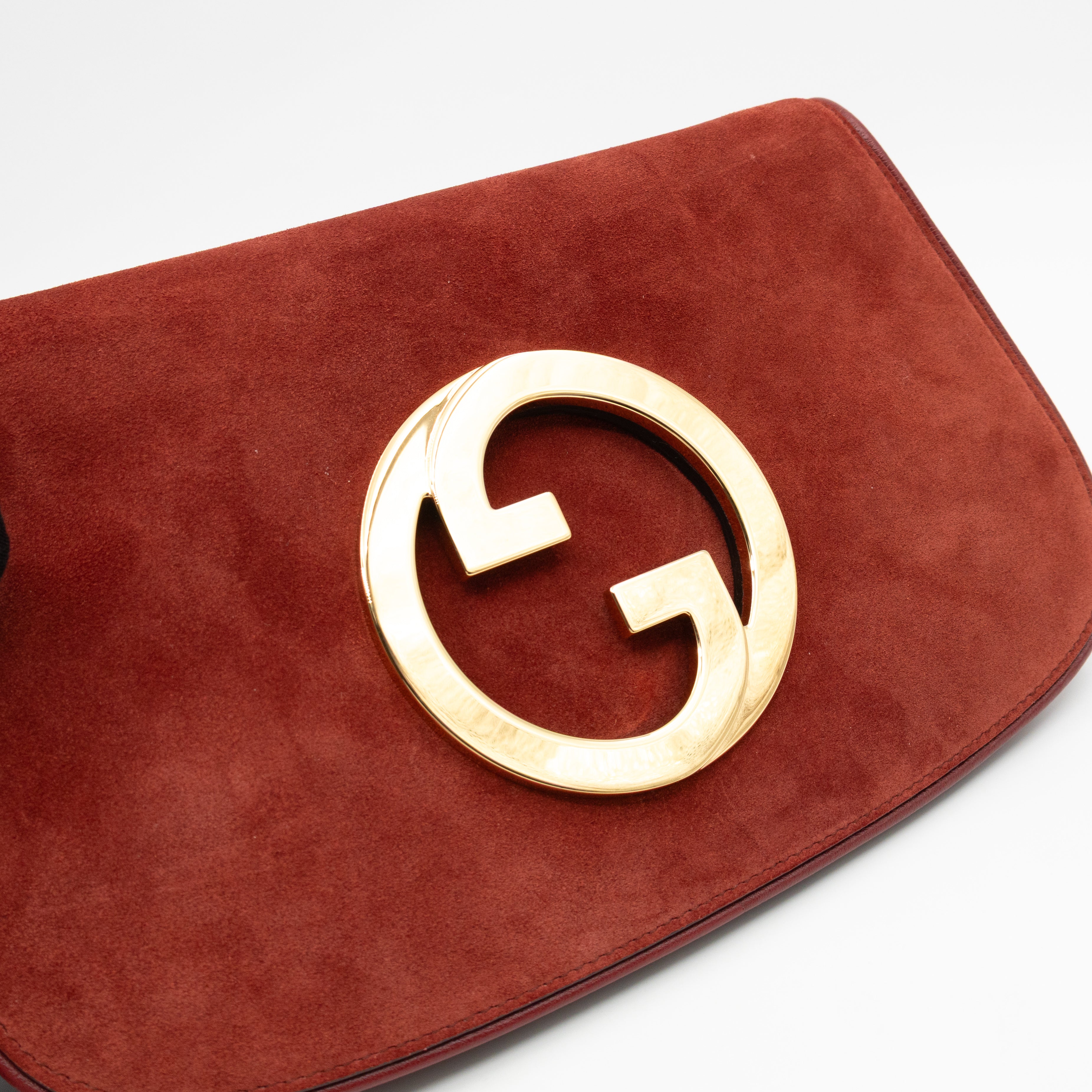 Blondie Small Shoulder Bag Red Suede