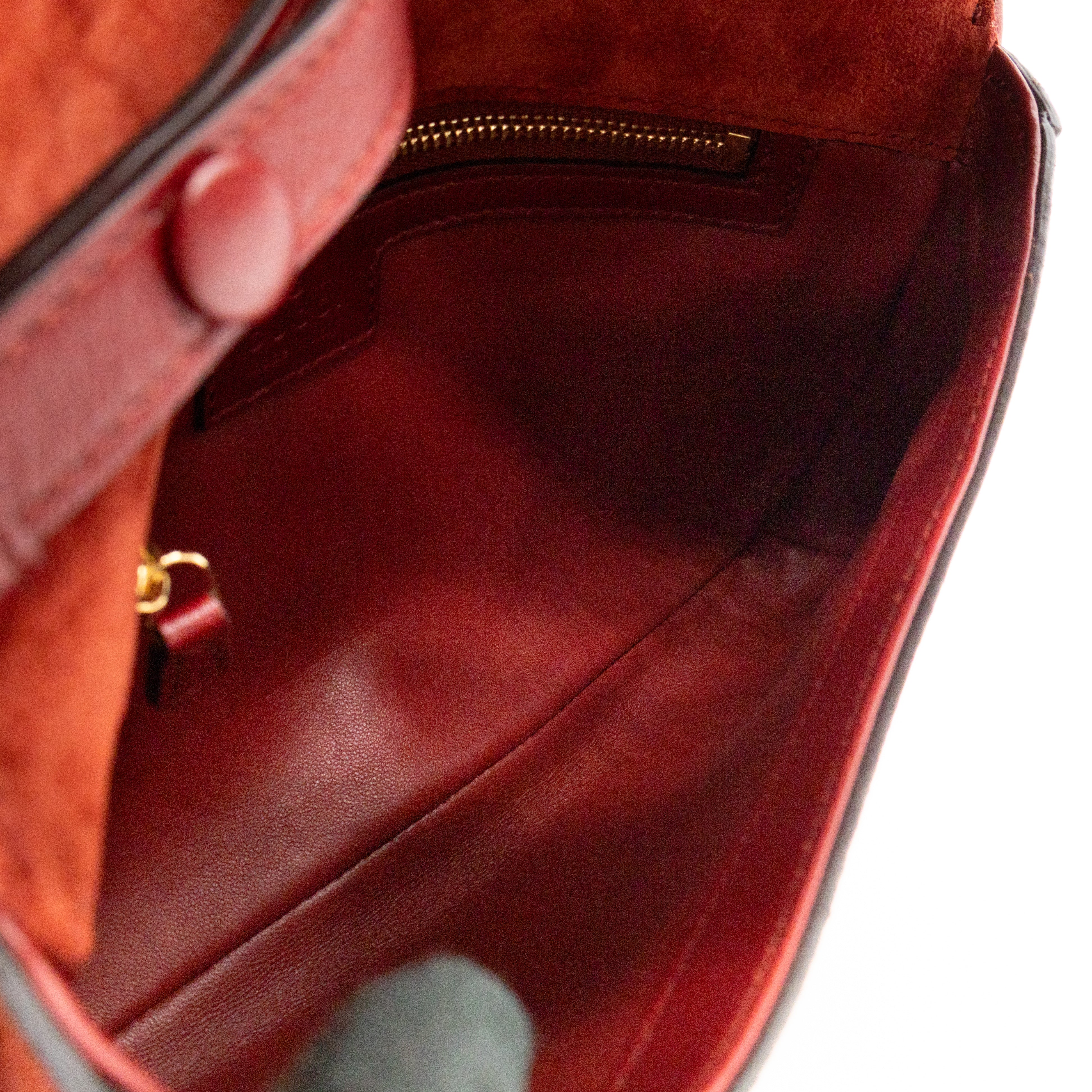 Blondie Small Shoulder Bag Red Suede