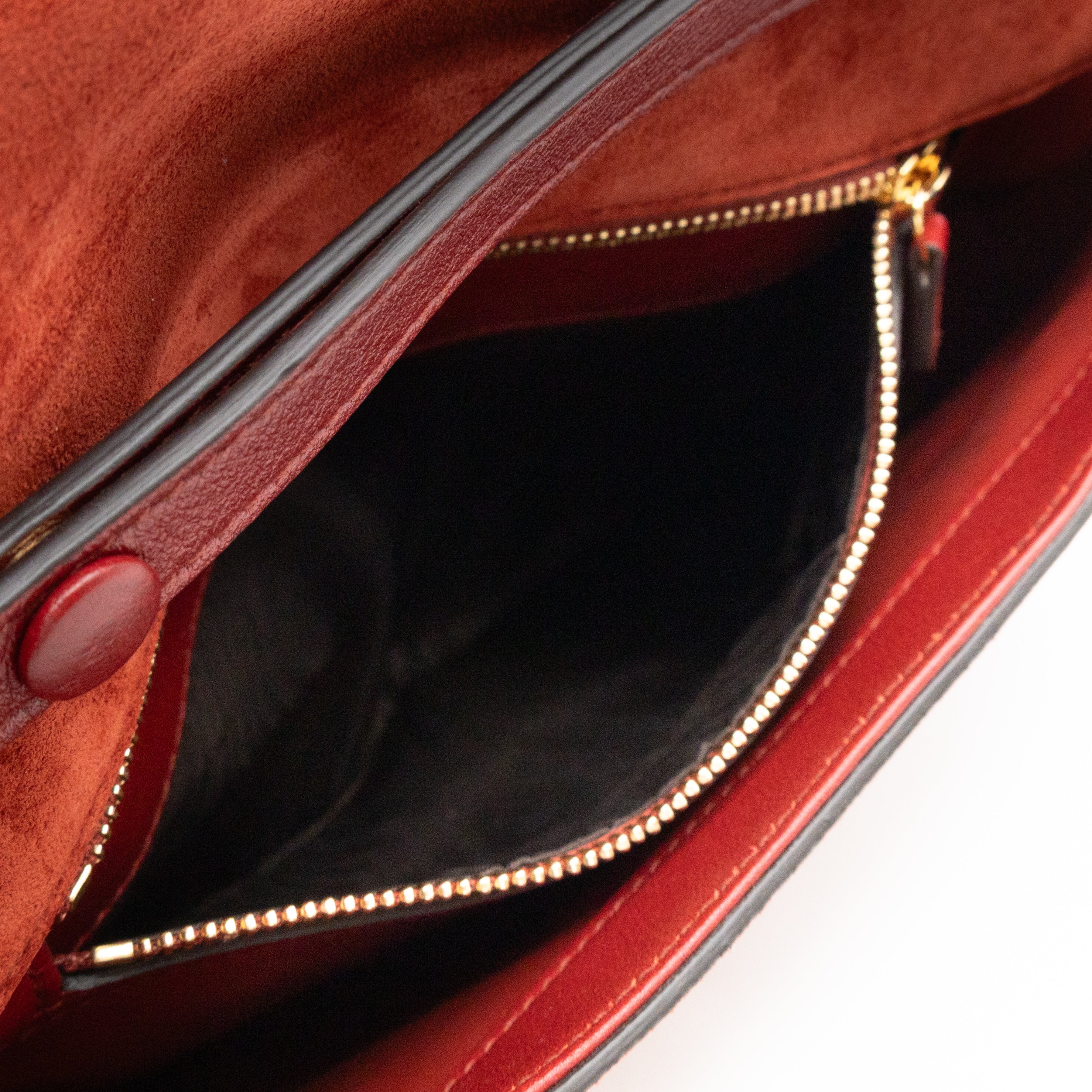 Blondie Small Shoulder Bag Red Suede