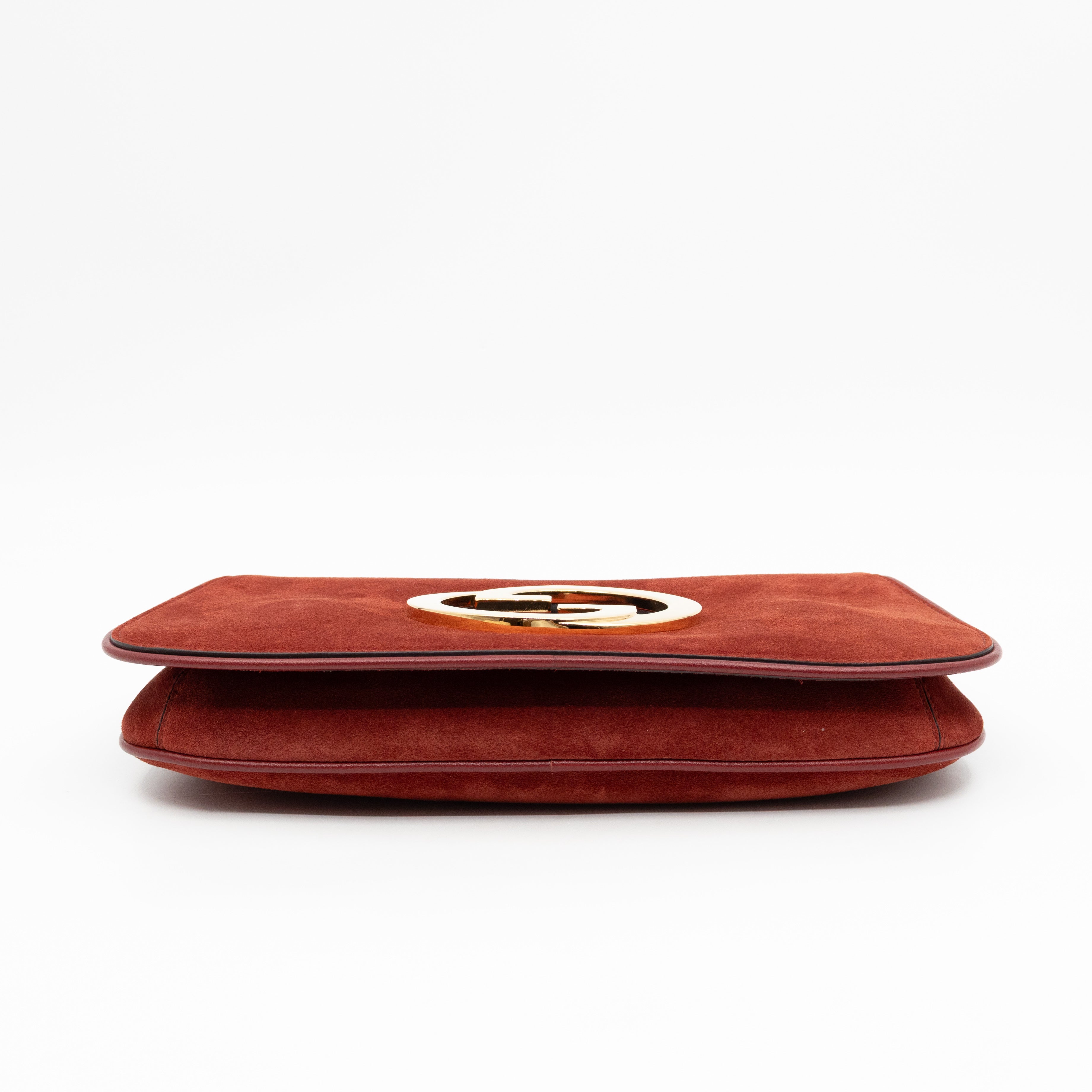 Blondie Small Shoulder Bag Red Suede