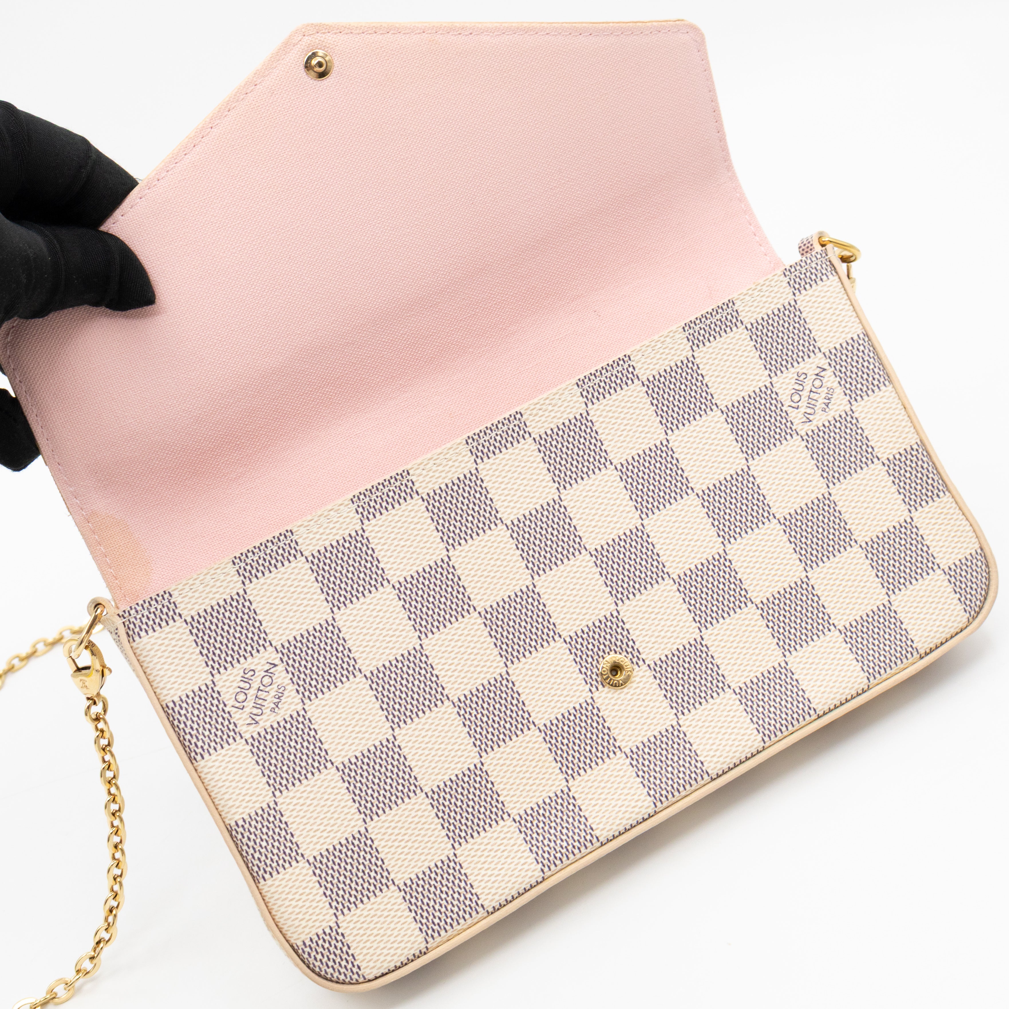 Pochette Felicie Damier Azur