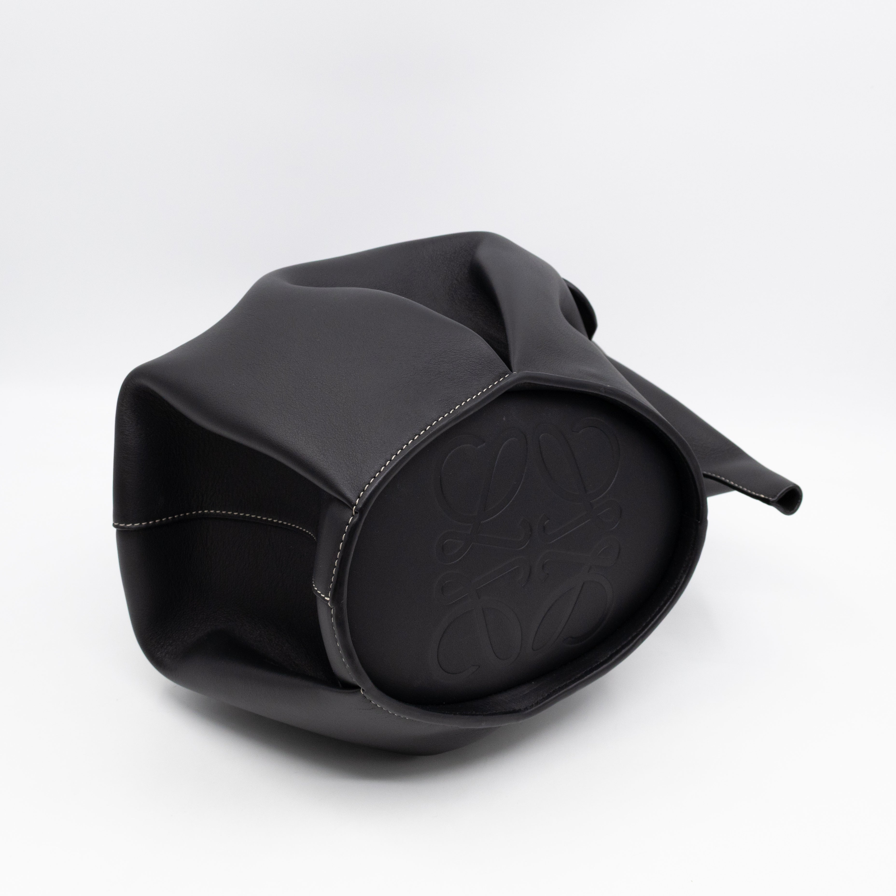 Large Elephant Bag Black Leather