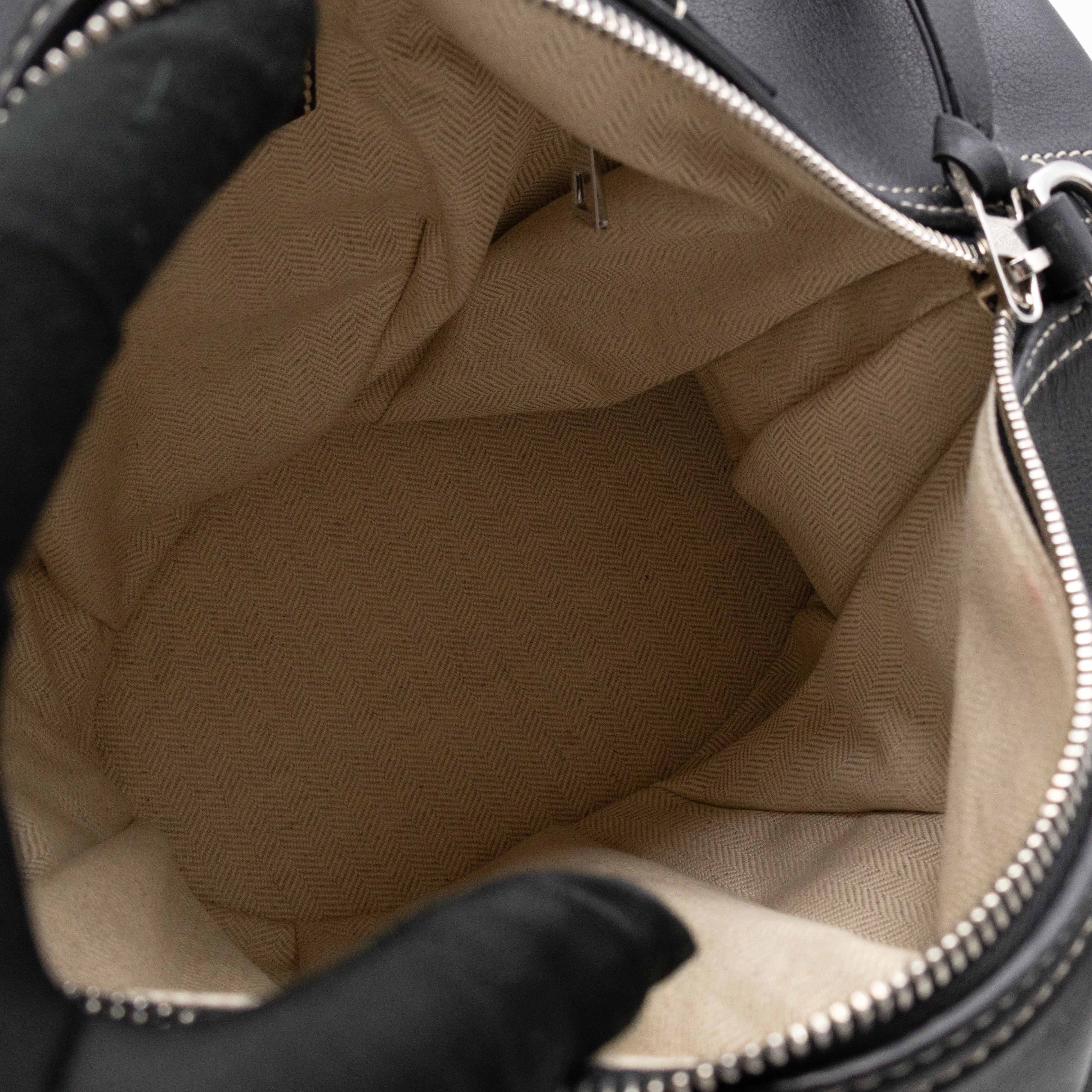 Large Elephant Bag Black Leather