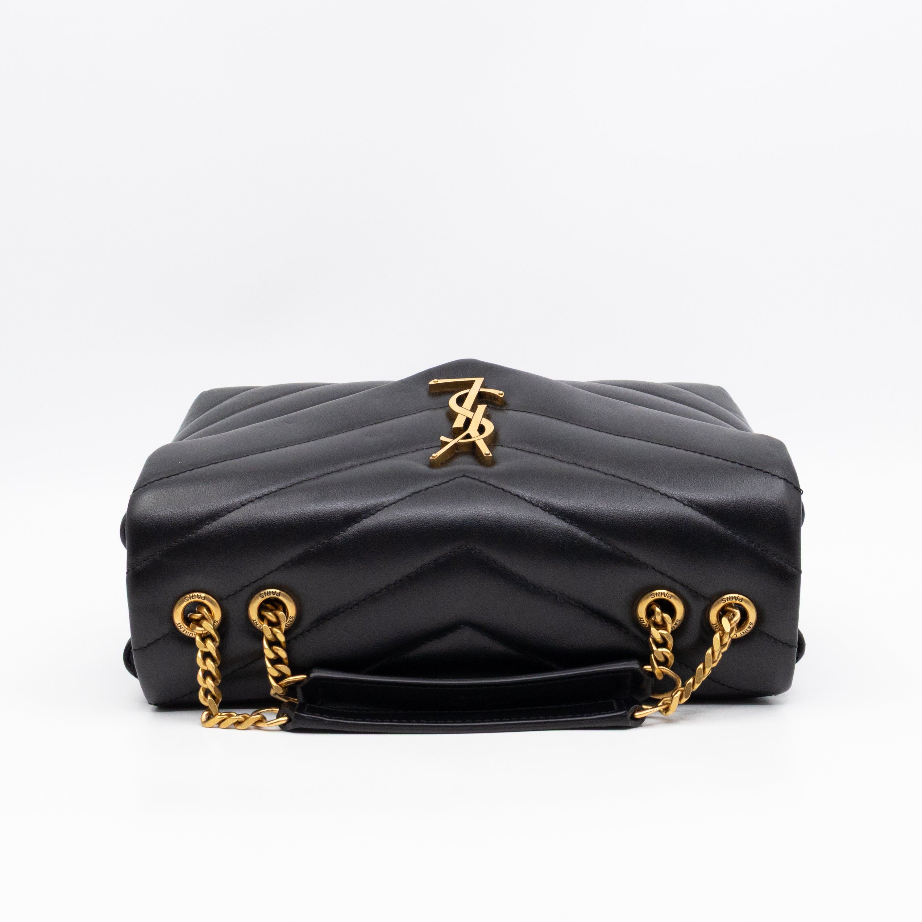 Loulou Small Black Leather