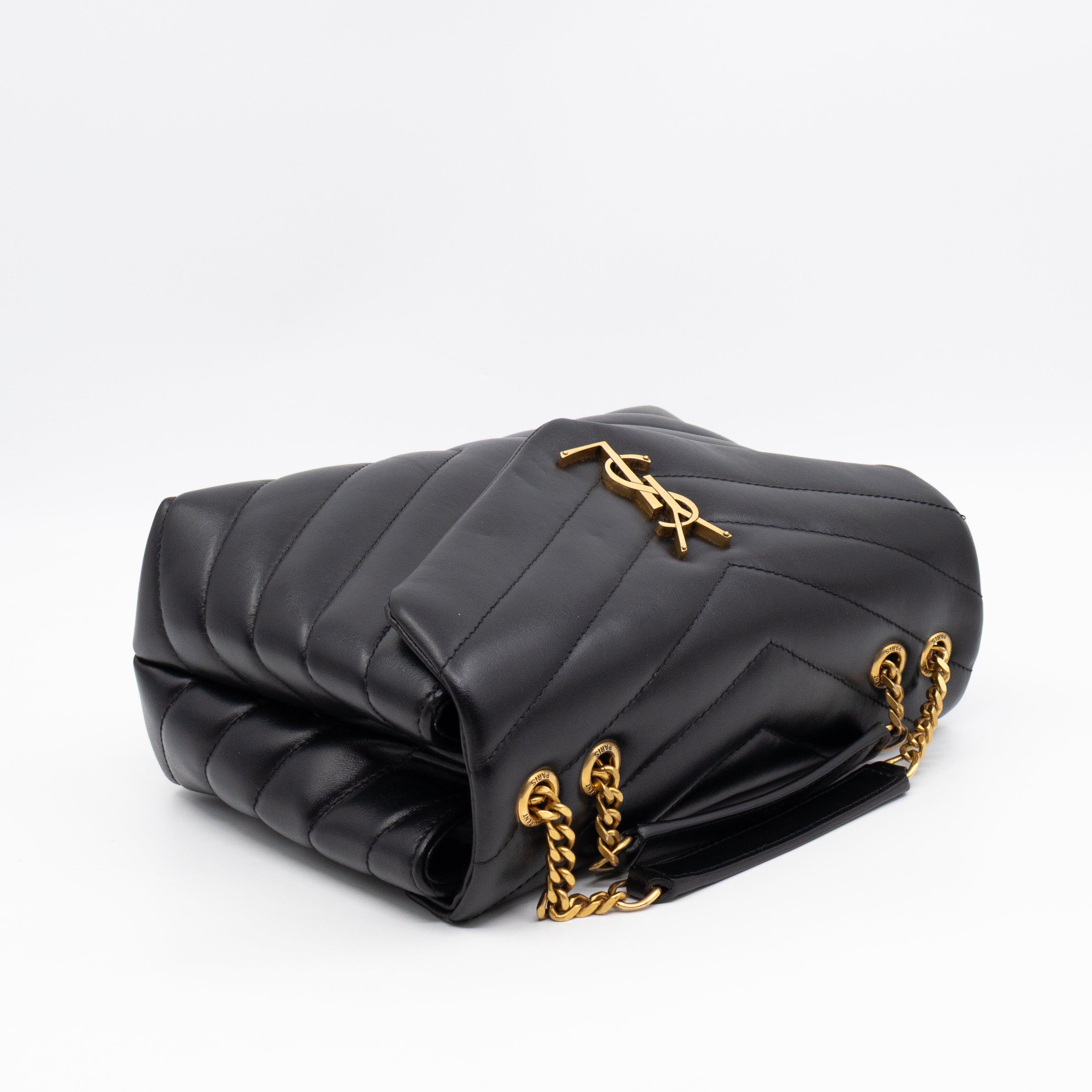 Loulou Small Black Leather