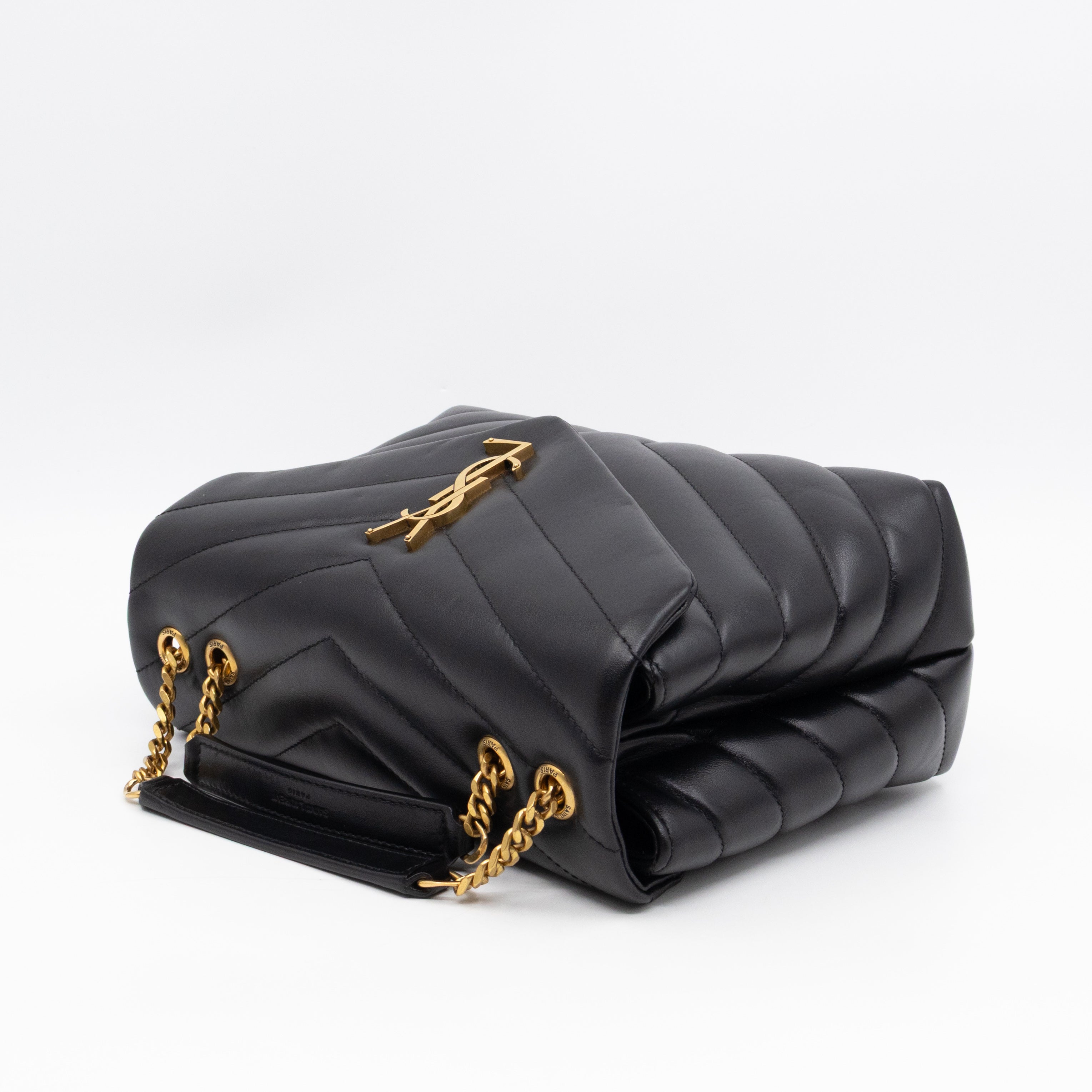 Loulou Small Black Leather