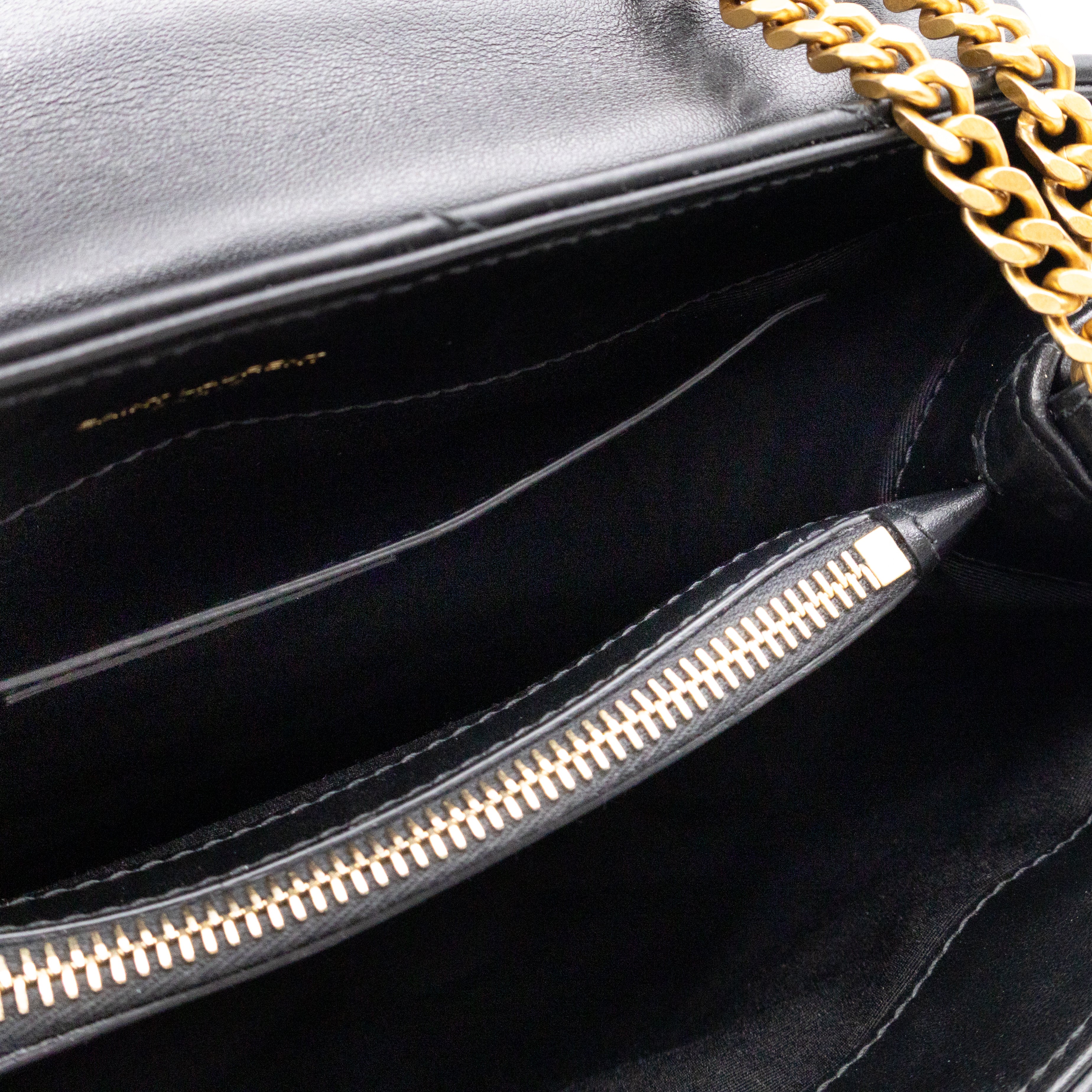 Loulou Small Black Leather