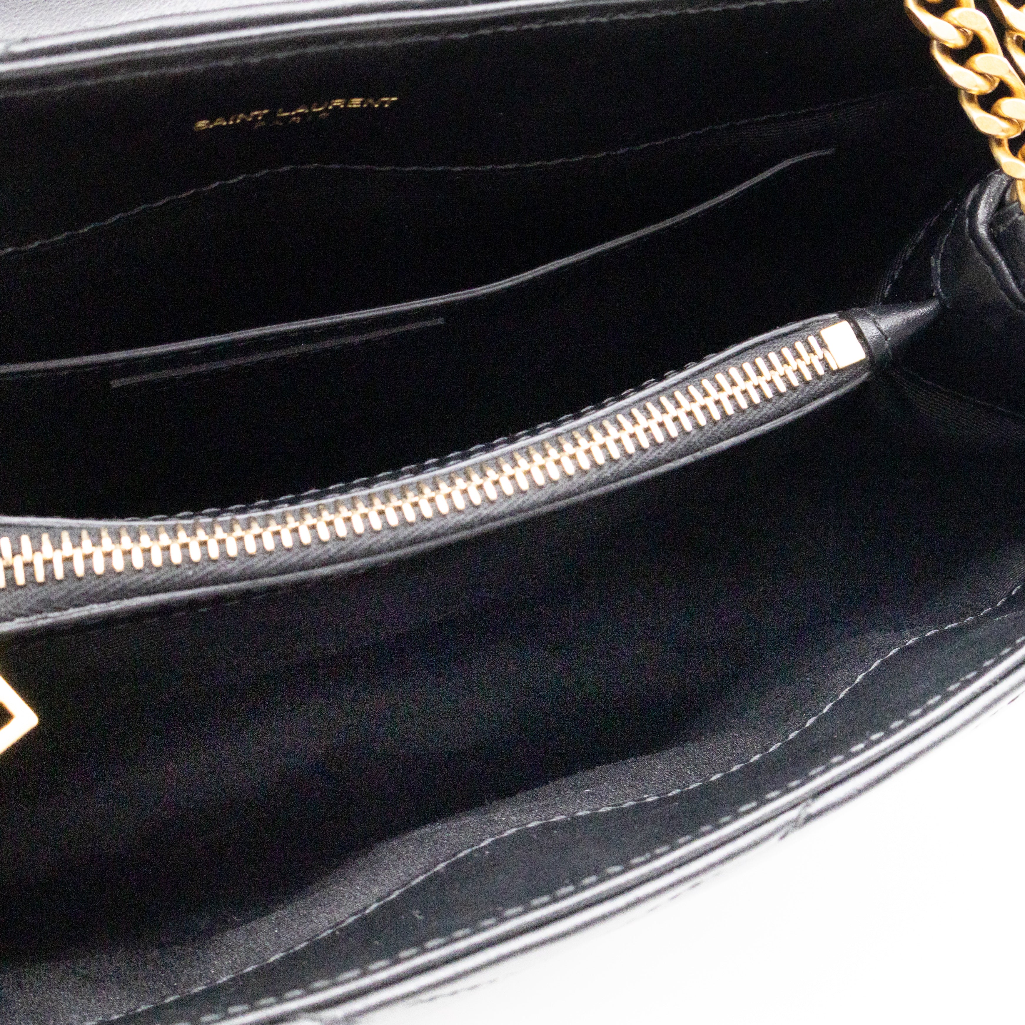 Loulou Small Black Leather