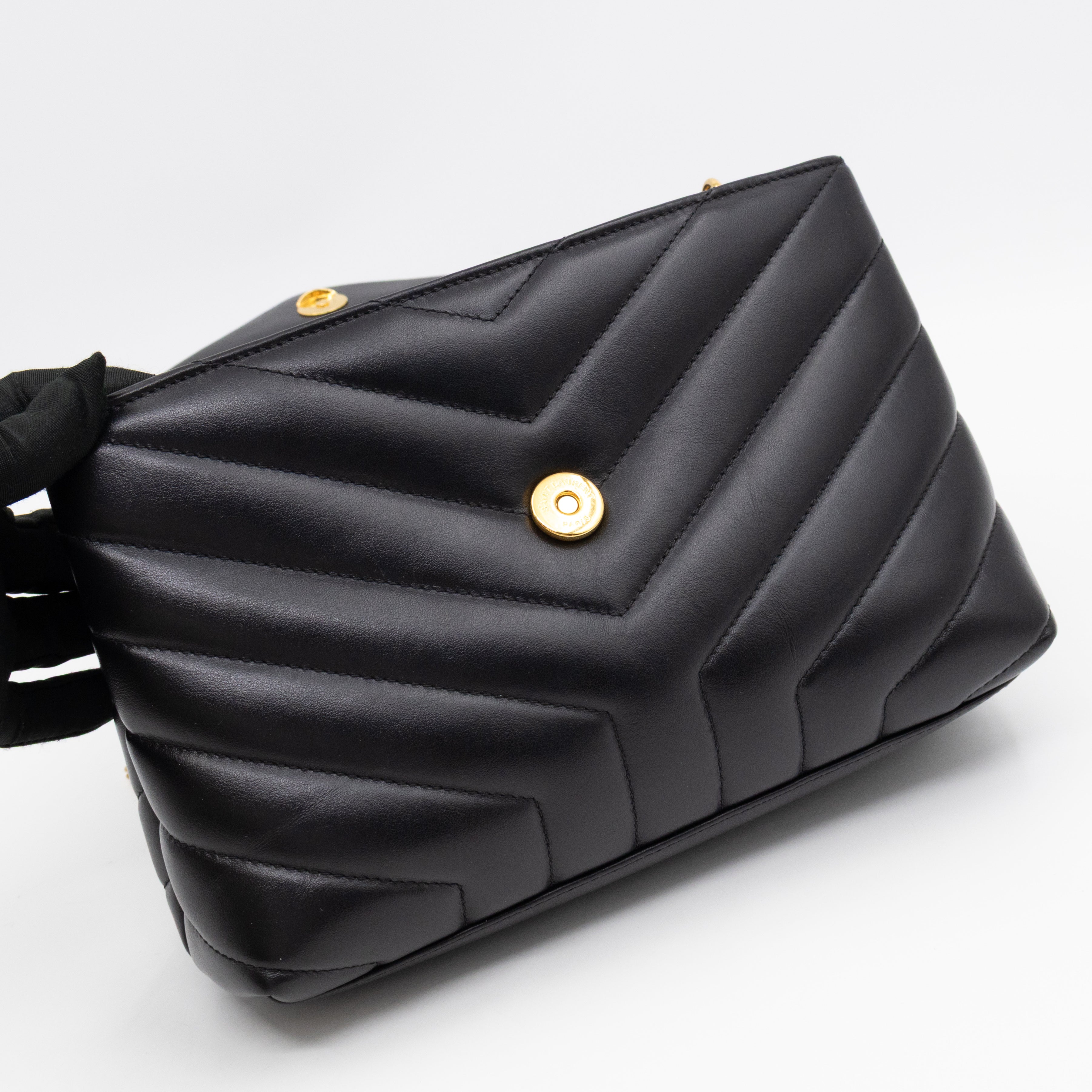 Loulou Small Black Leather