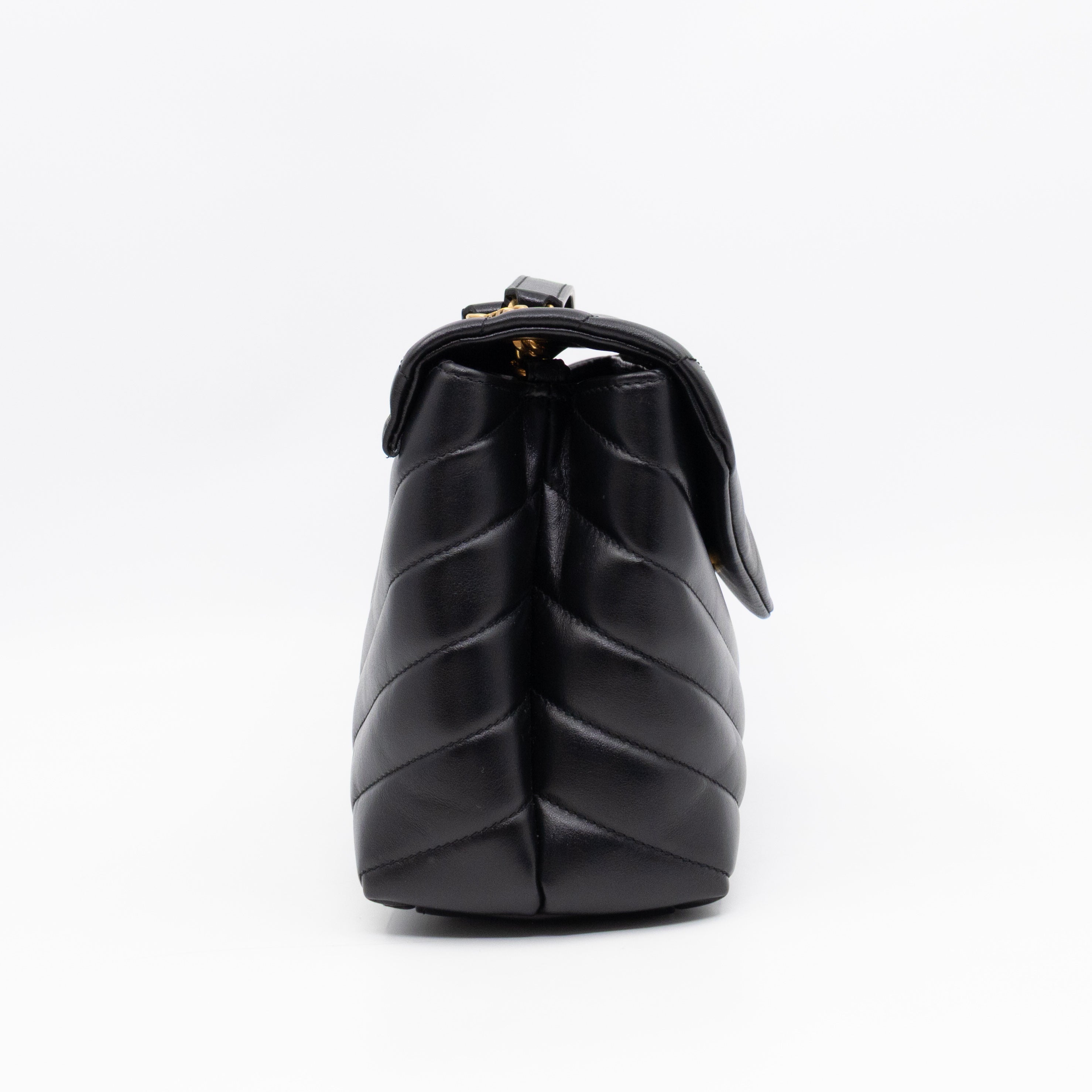 Loulou Small Black Leather