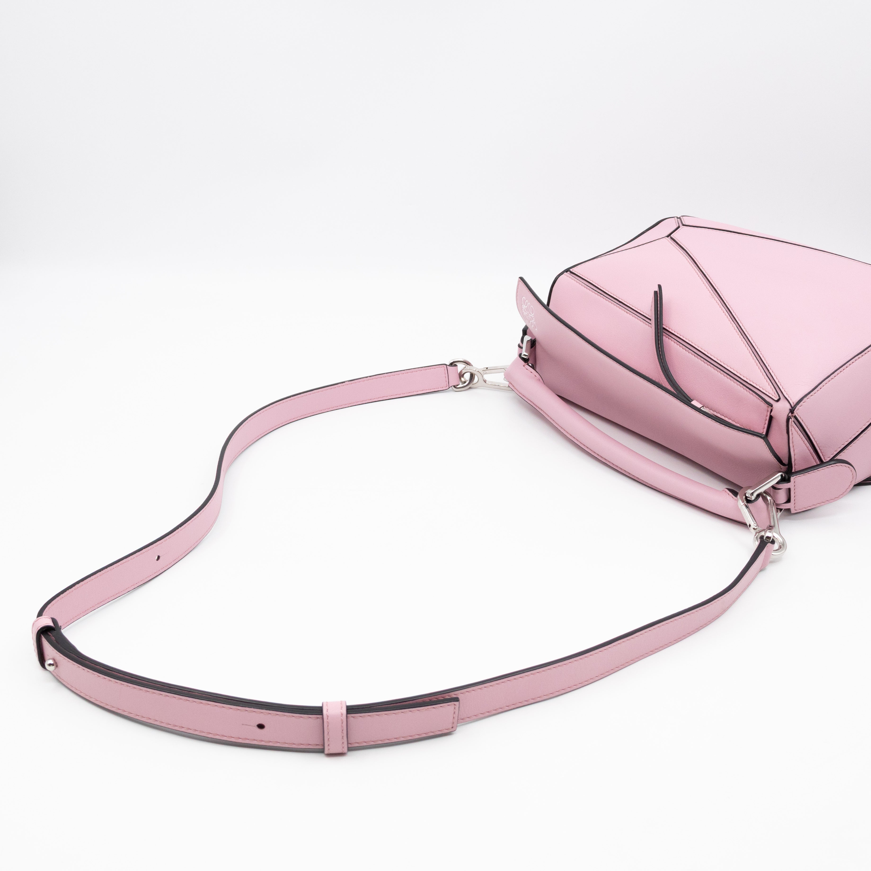 Puzzle Small Bag Pastel Pink Leather